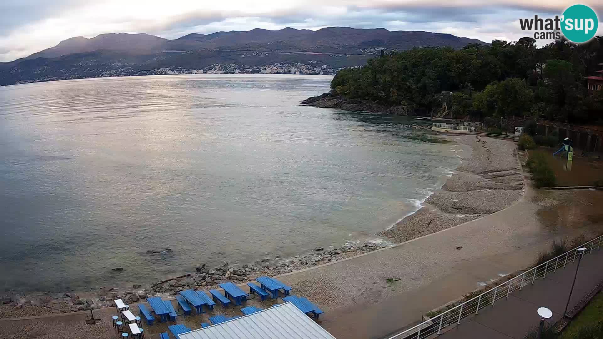 Rijeka web kamera plaža pri Bazenih Kantrida