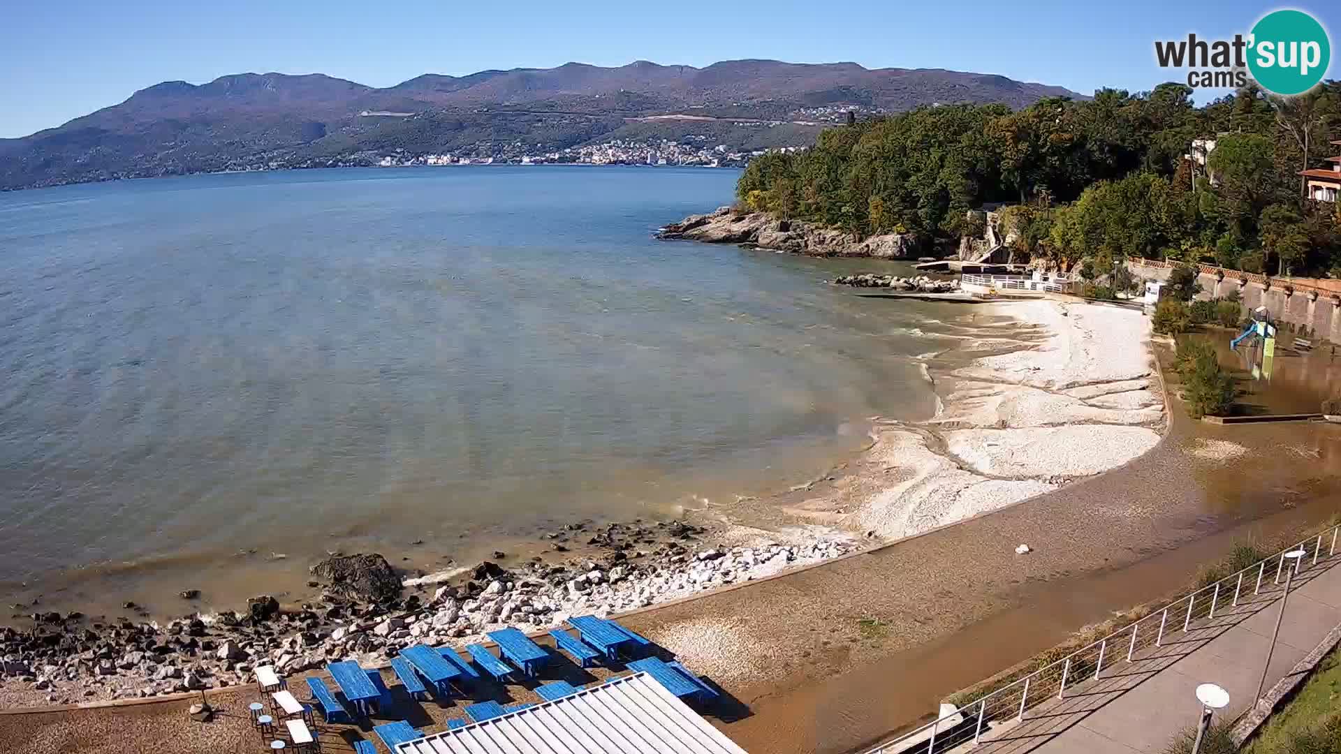 Reka Spletna kamera  plaža pri Bazenih Kantrida