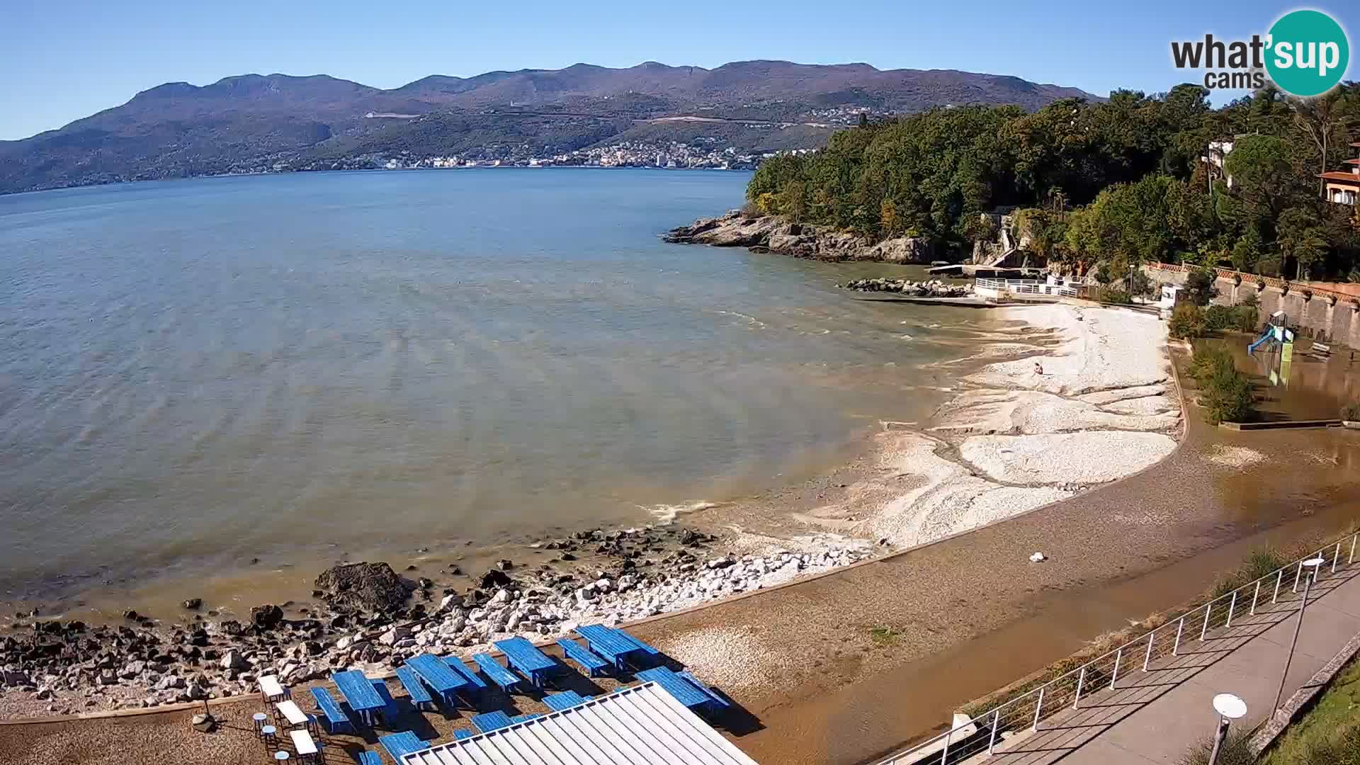 Reka Spletna kamera  plaža pri Bazenih Kantrida