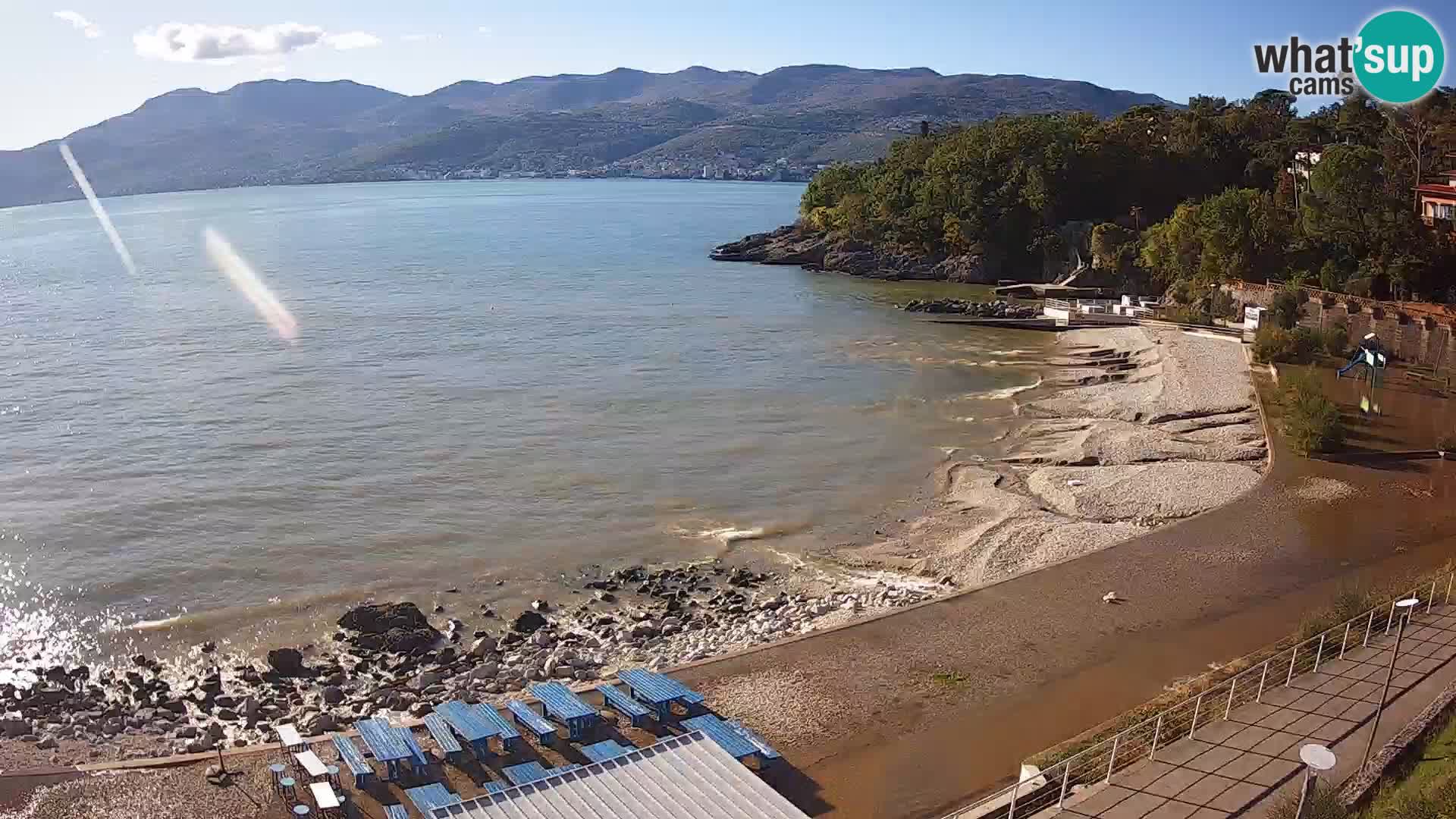 Rijeka web kamera plaža pri Bazenih Kantrida
