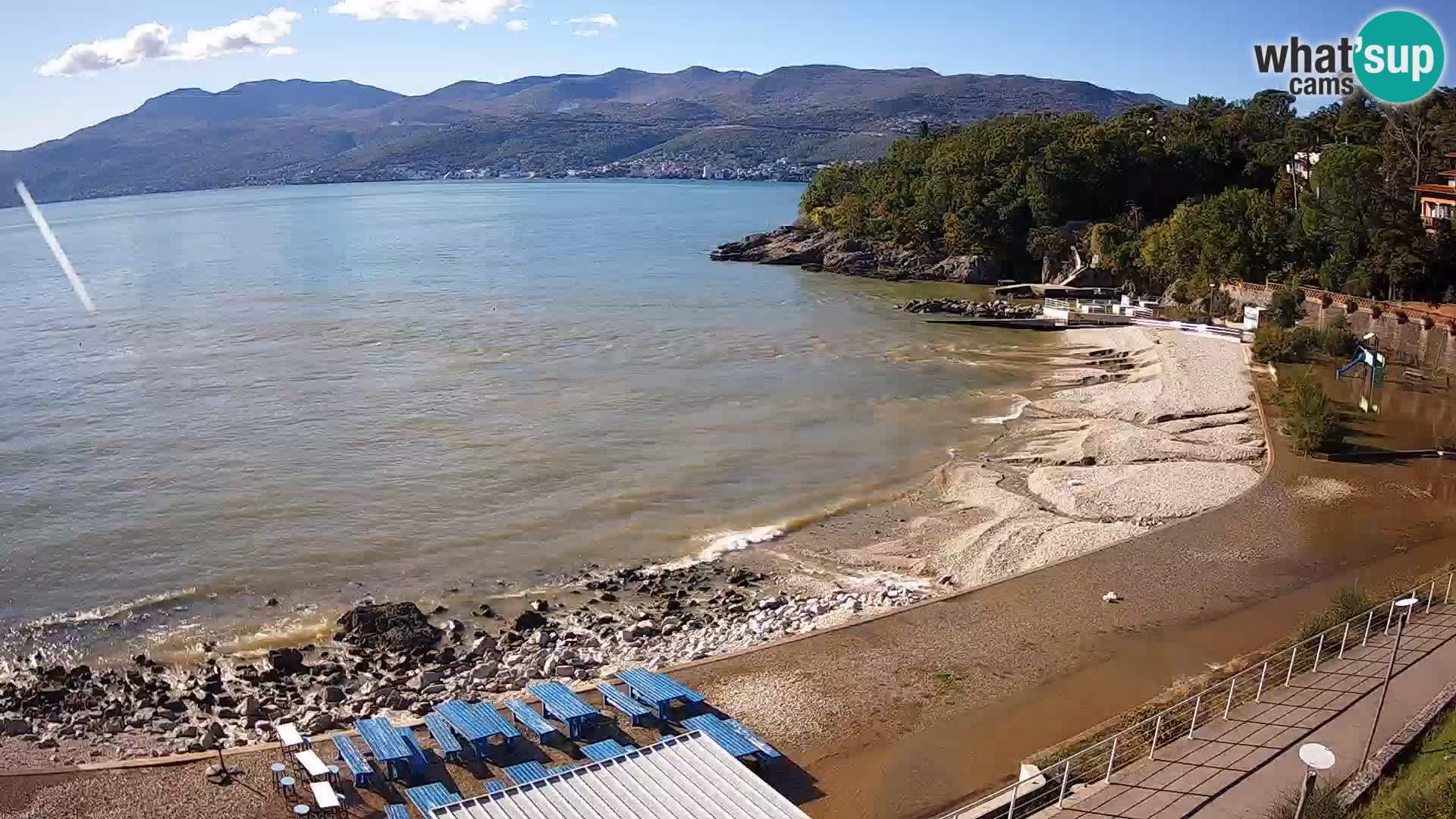 Rijeka web kamera plaža pri Bazenih Kantrida