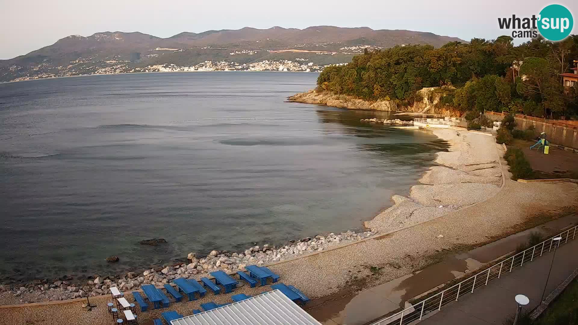 Rijeka web kamera plaža pri Bazenih Kantrida