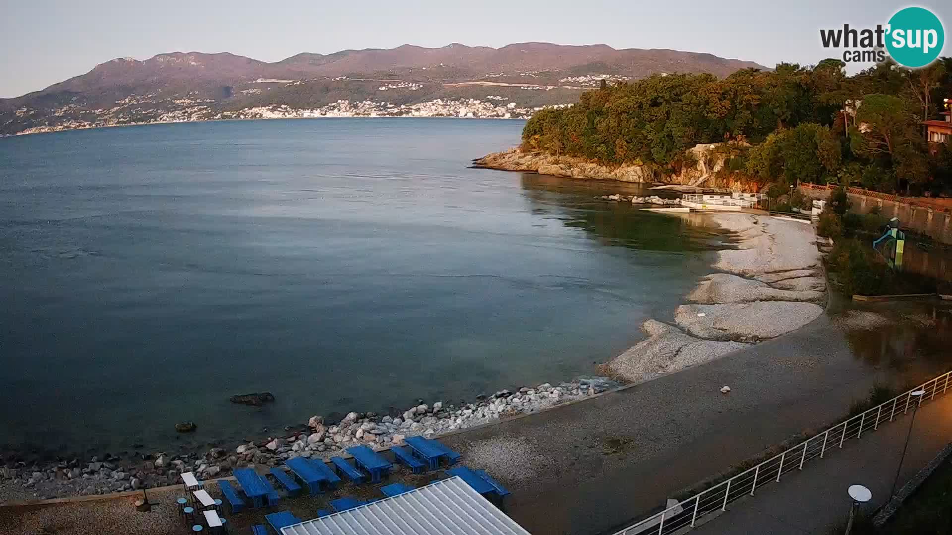 Rijeka web kamera plaža pri Bazenih Kantrida