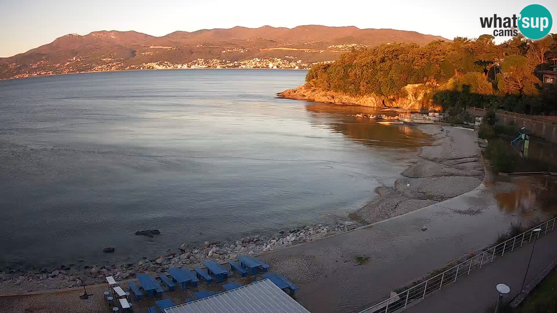 Rijeka web kamera plaža pri Bazenih Kantrida