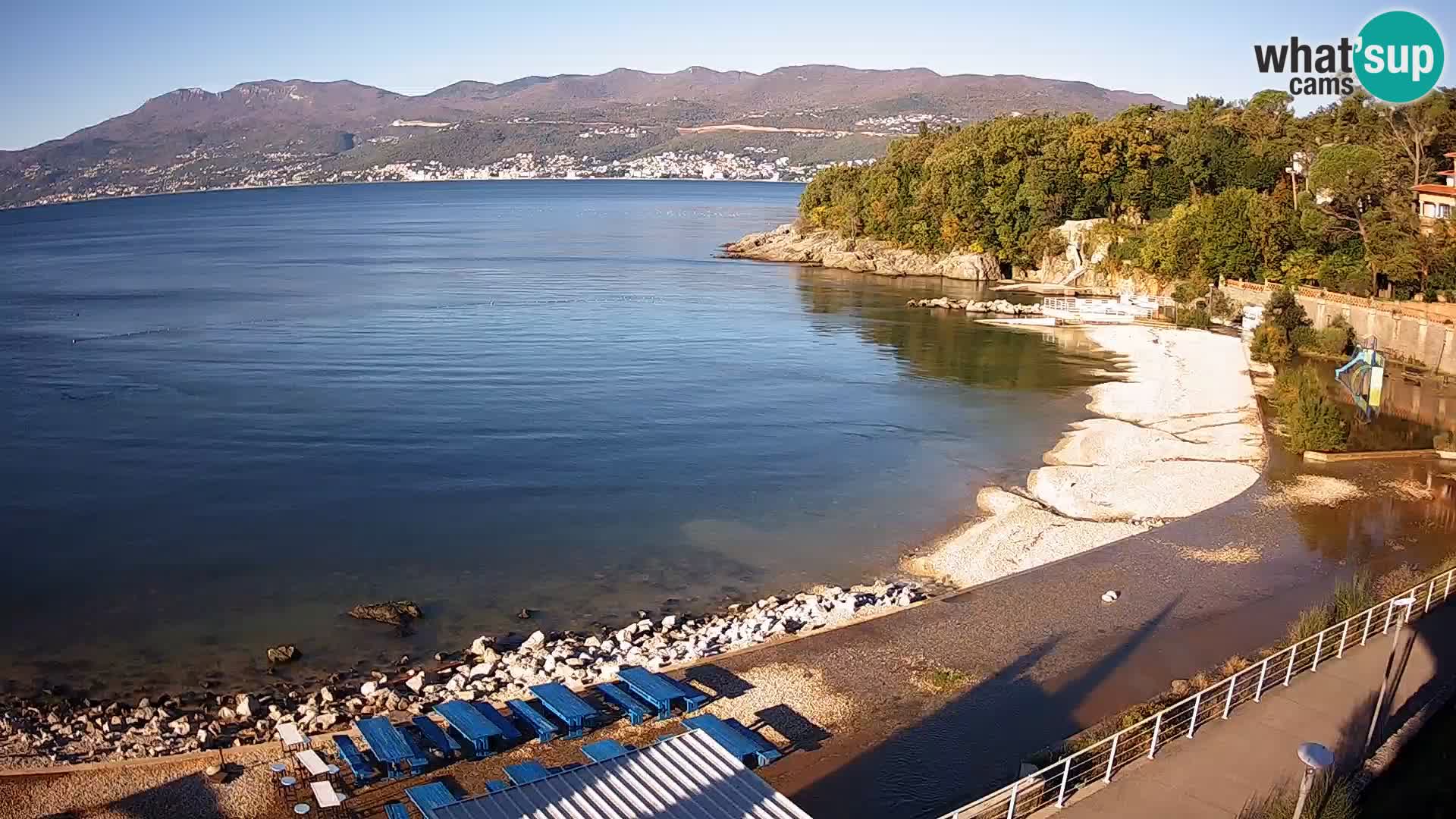 Reka Spletna kamera  plaža pri Bazenih Kantrida