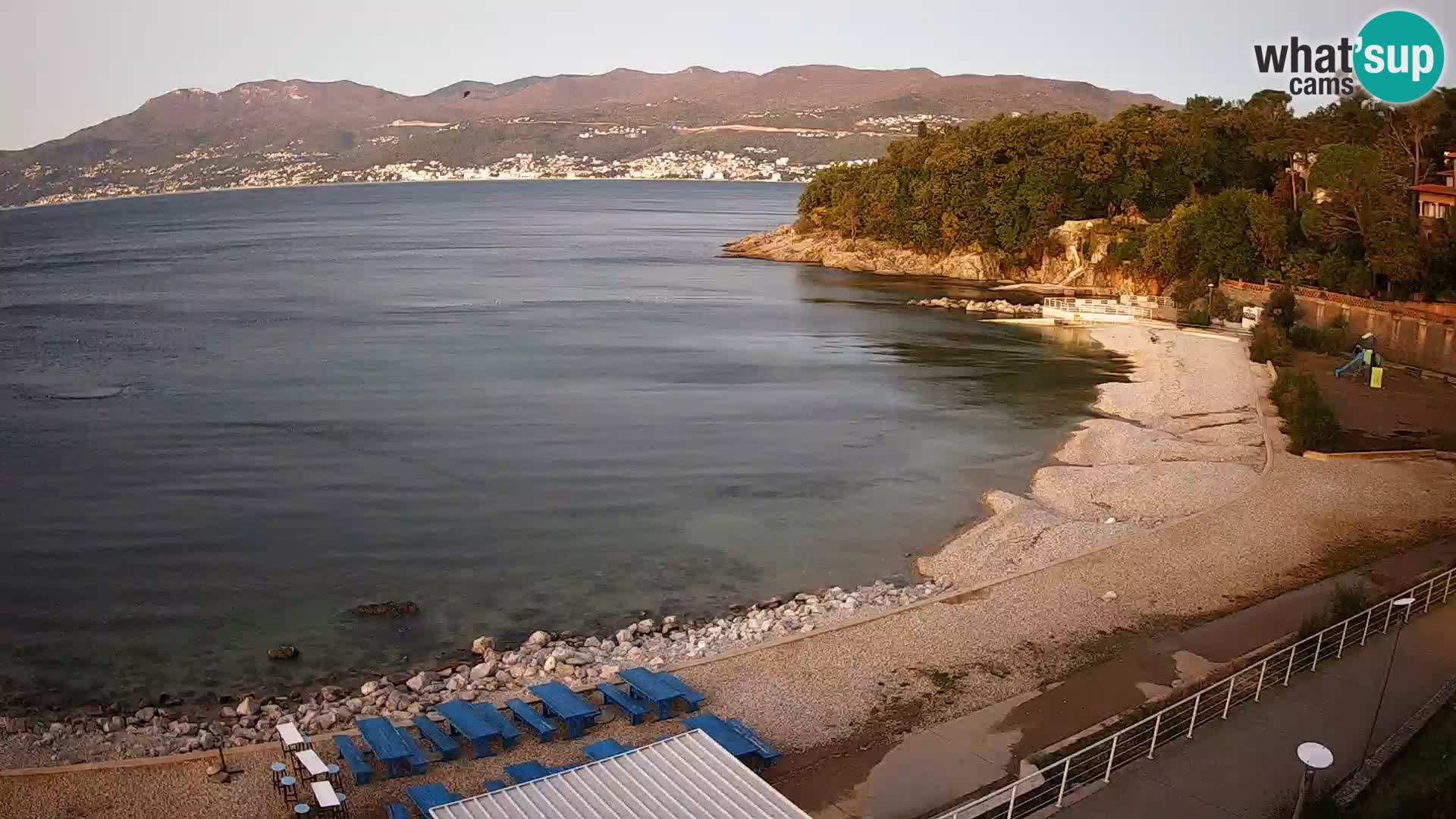 Rijeka web kamera plaža pri Bazenih Kantrida