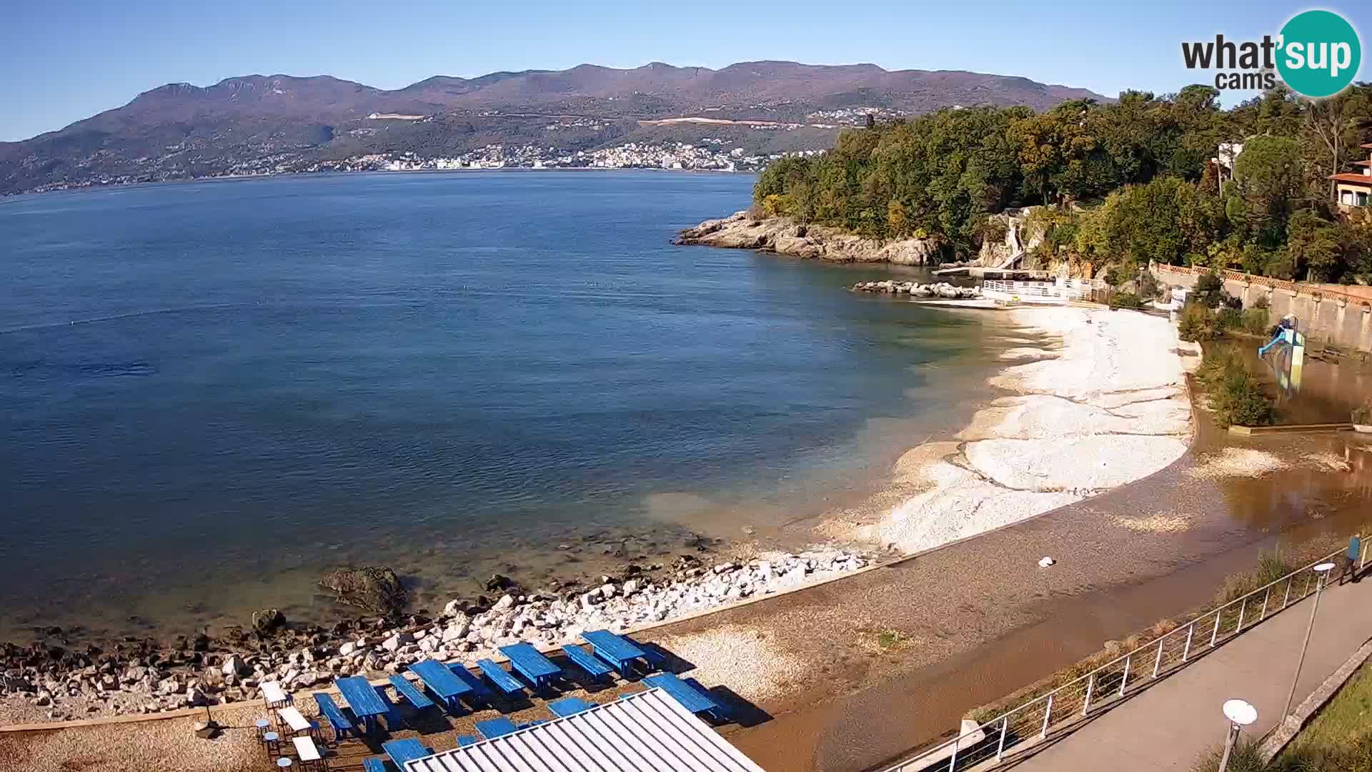 Rijeka web kamera plaža pri Bazenih Kantrida