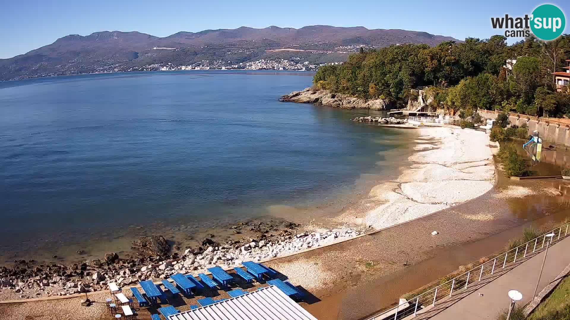 Reka Spletna kamera  plaža pri Bazenih Kantrida