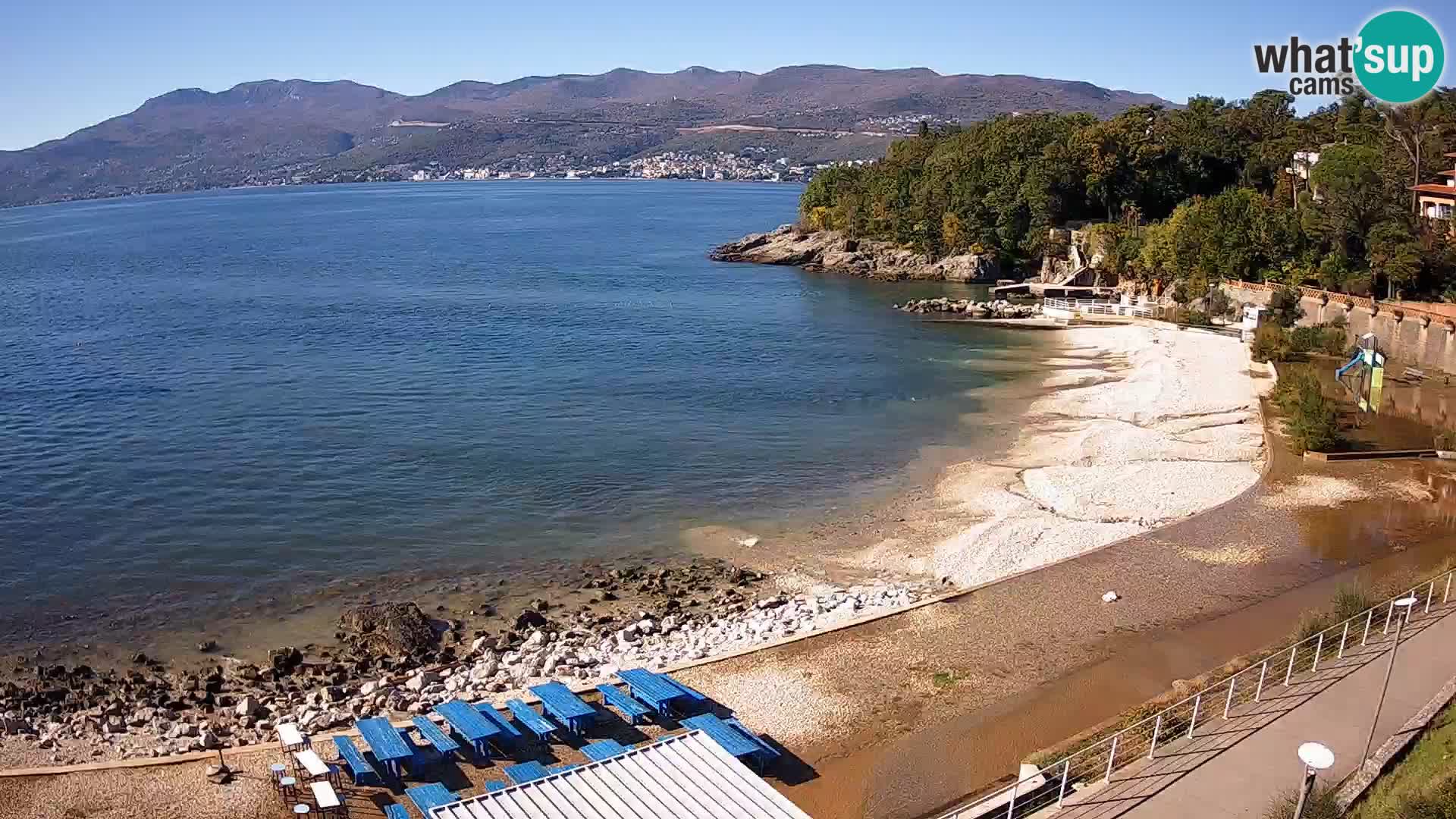 Rijeka web kamera plaža pri Bazenih Kantrida