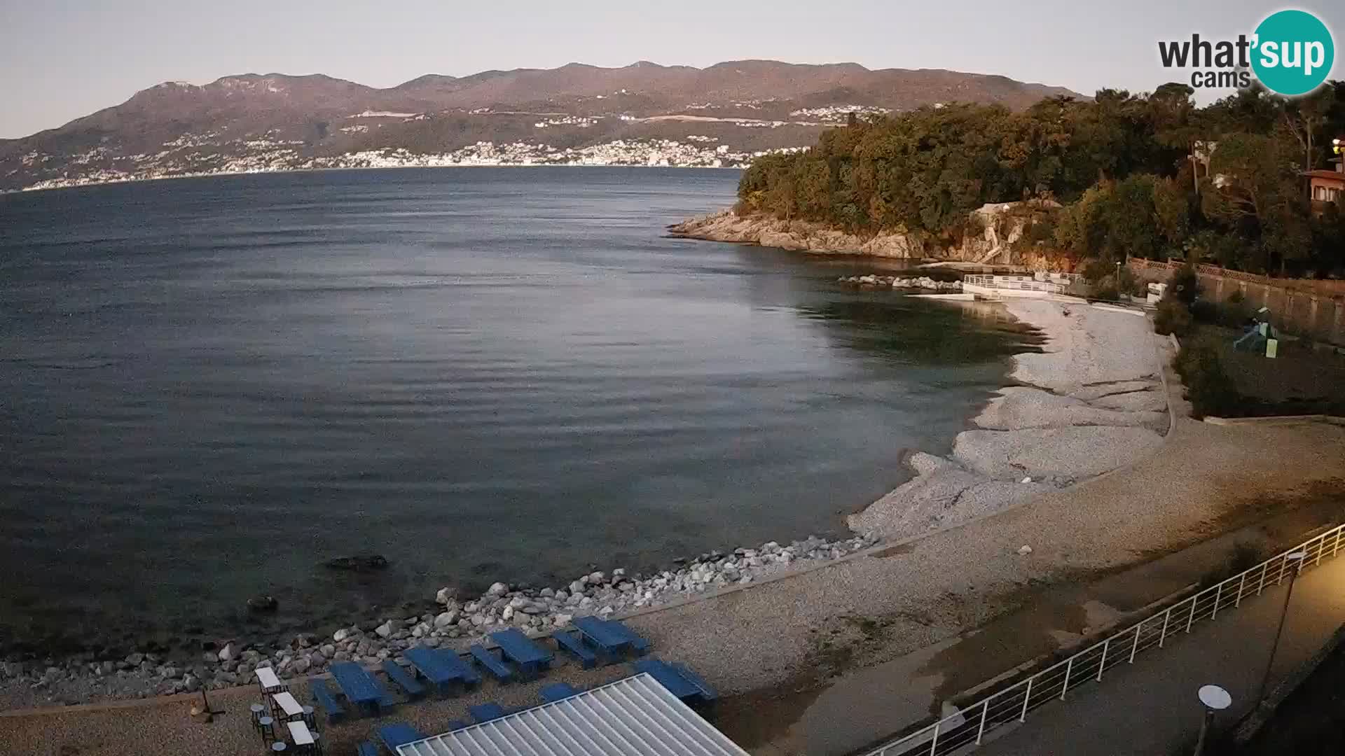 Reka Spletna kamera  plaža pri Bazenih Kantrida