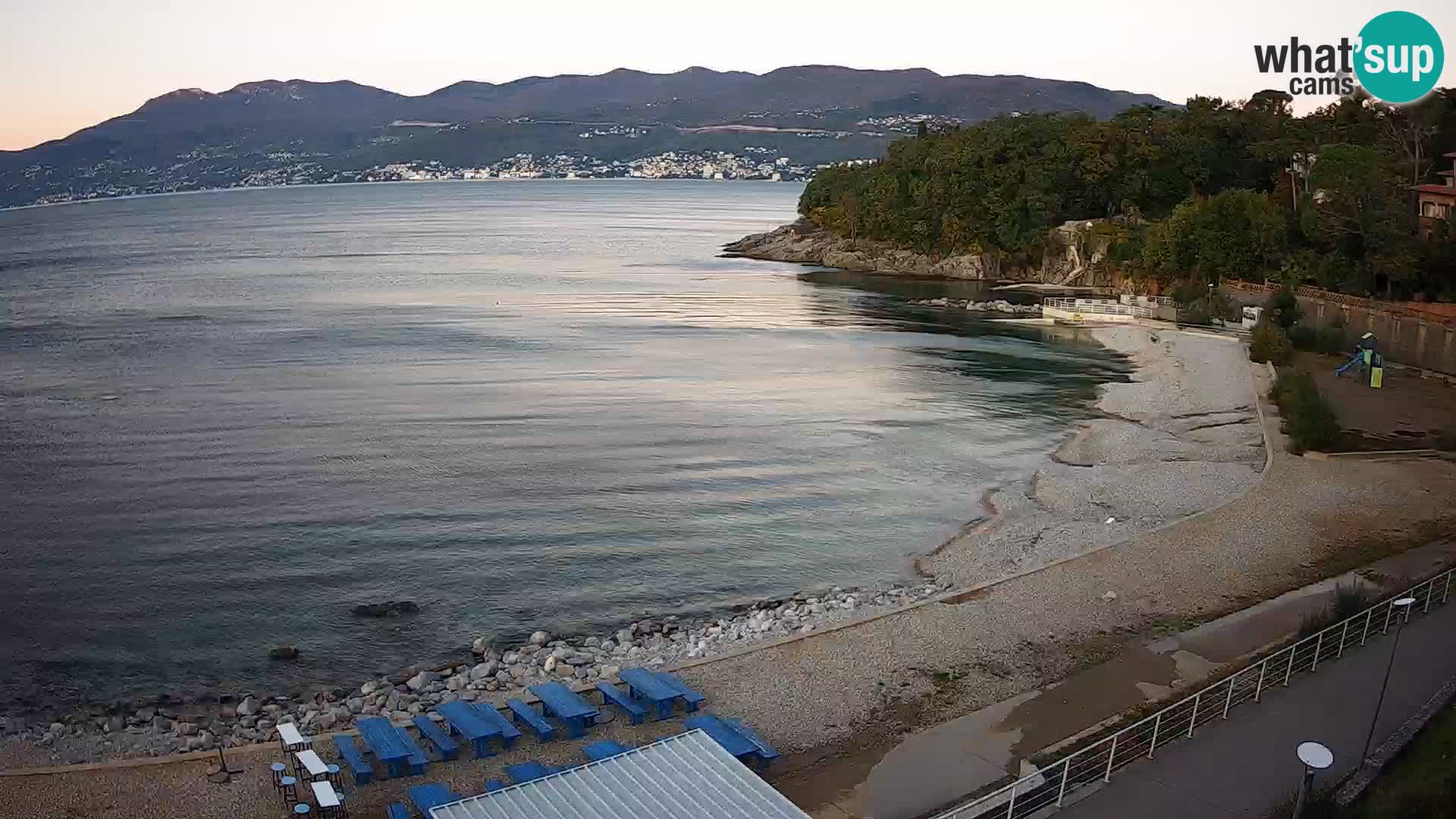 Rijeka web kamera plaža pri Bazenih Kantrida