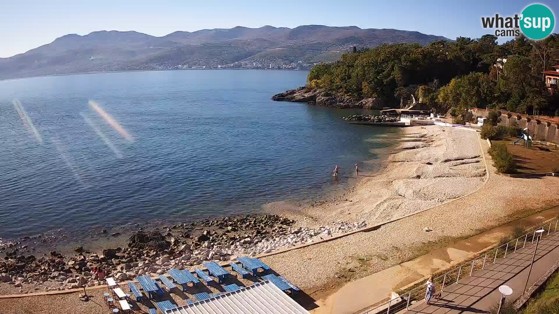 Rijeka web kamera plaža pri Bazenih Kantrida