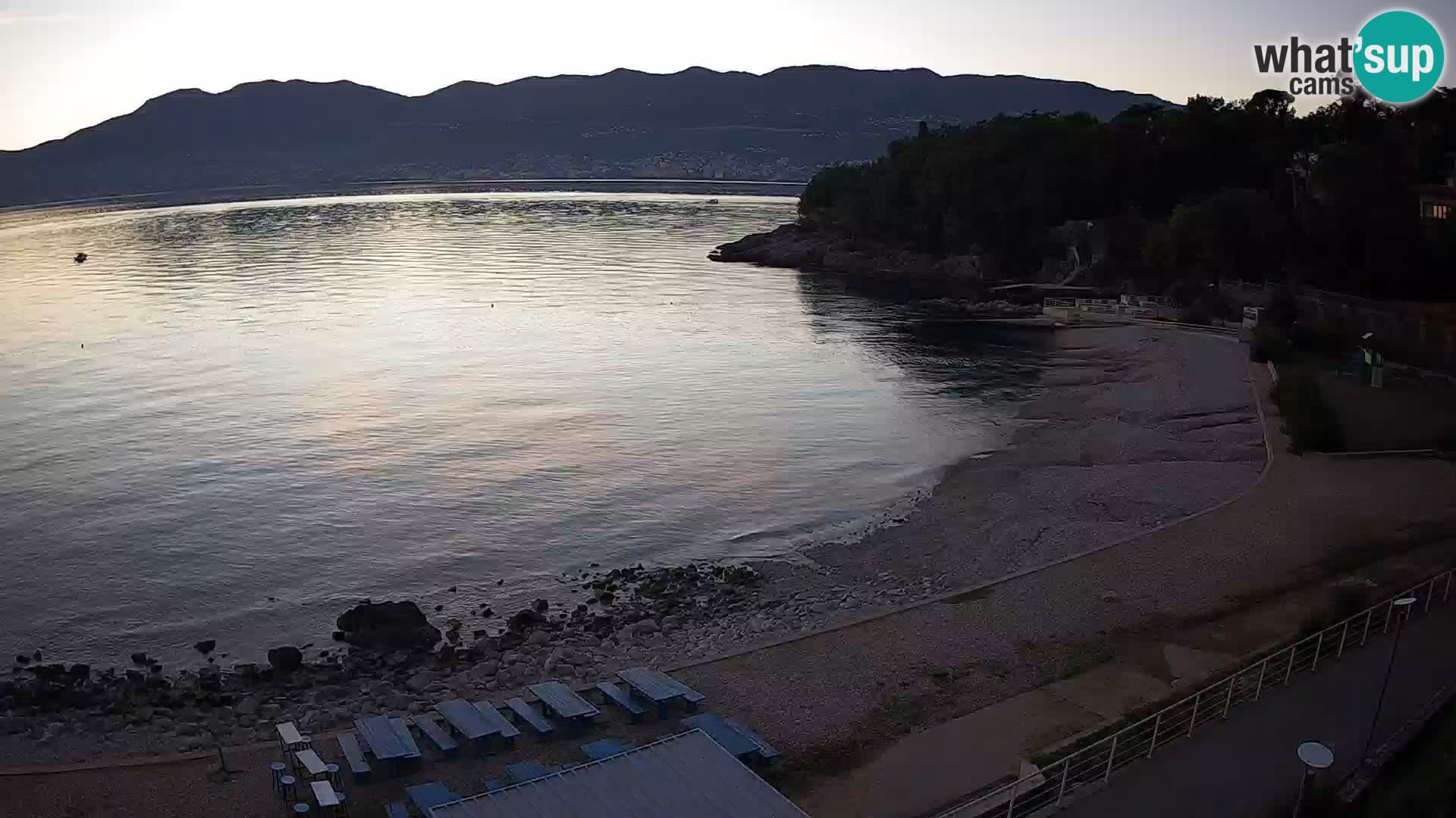 Reka Spletna kamera  plaža pri Bazenih Kantrida