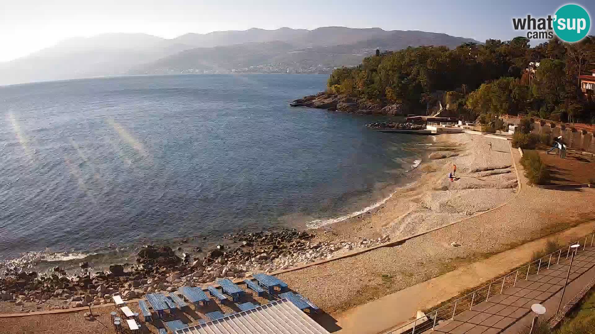 Reka Spletna kamera  plaža pri Bazenih Kantrida
