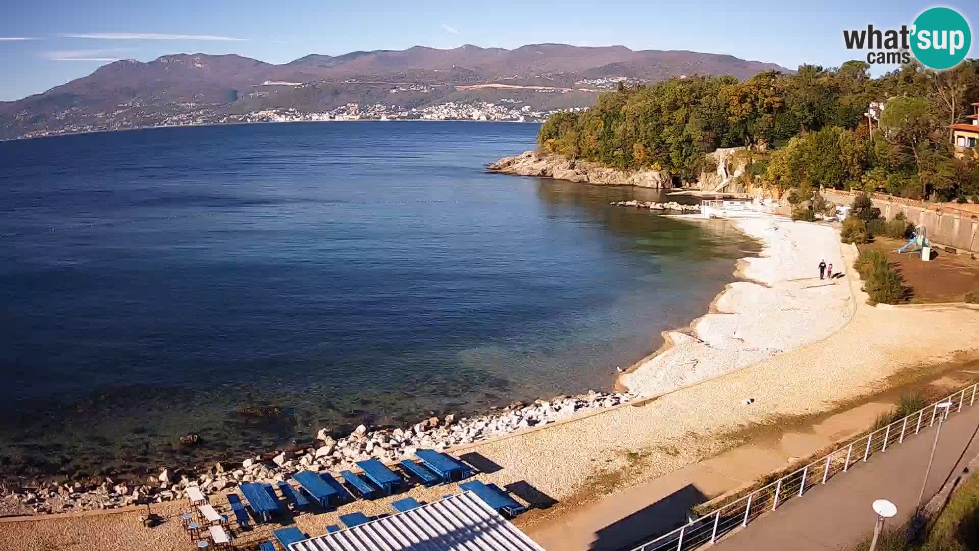 Rijeka web kamera plaža pri Bazenih Kantrida