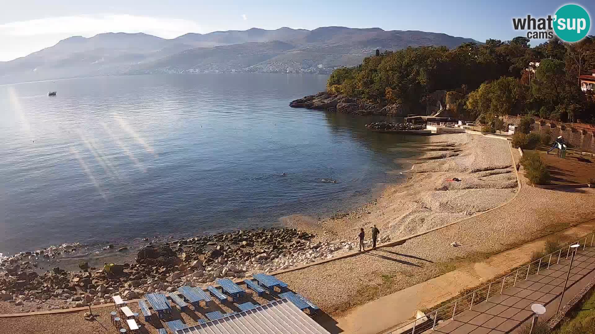 Reka Spletna kamera  plaža pri Bazenih Kantrida
