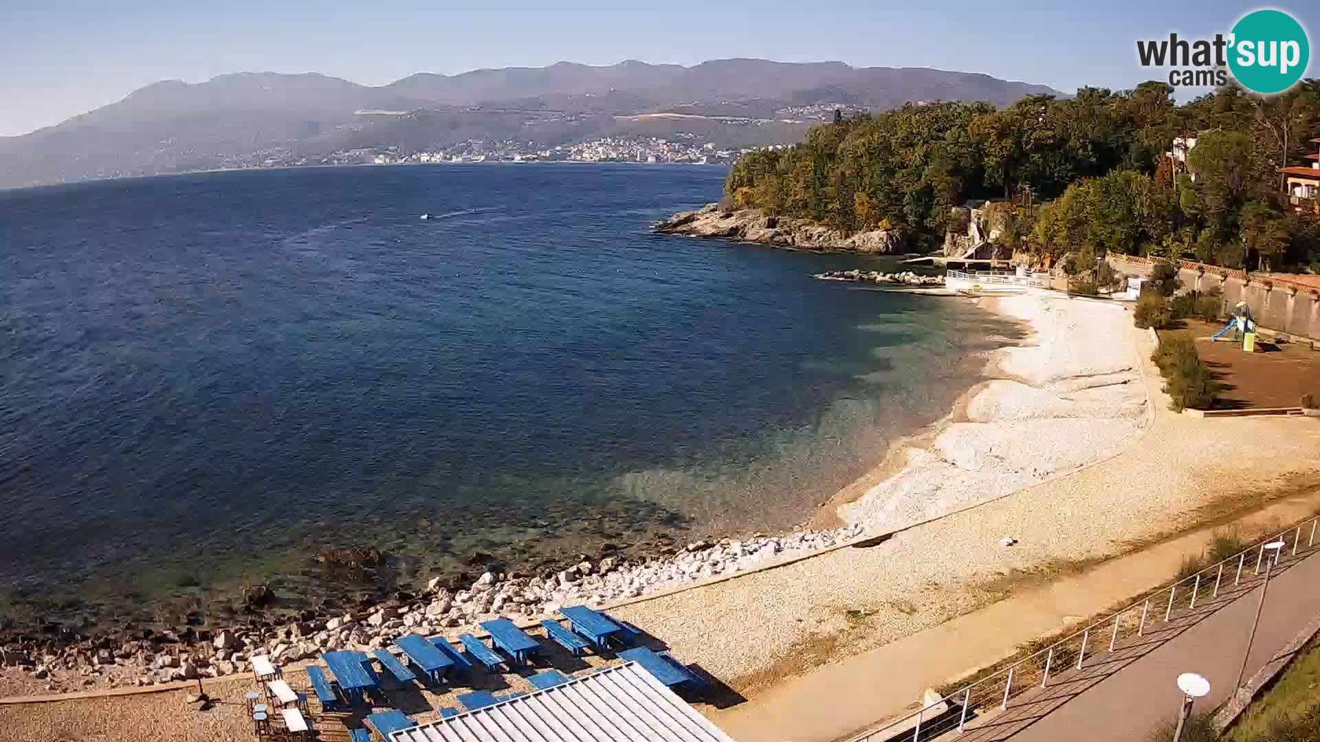 Rijeka web kamera plaža pri Bazenih Kantrida