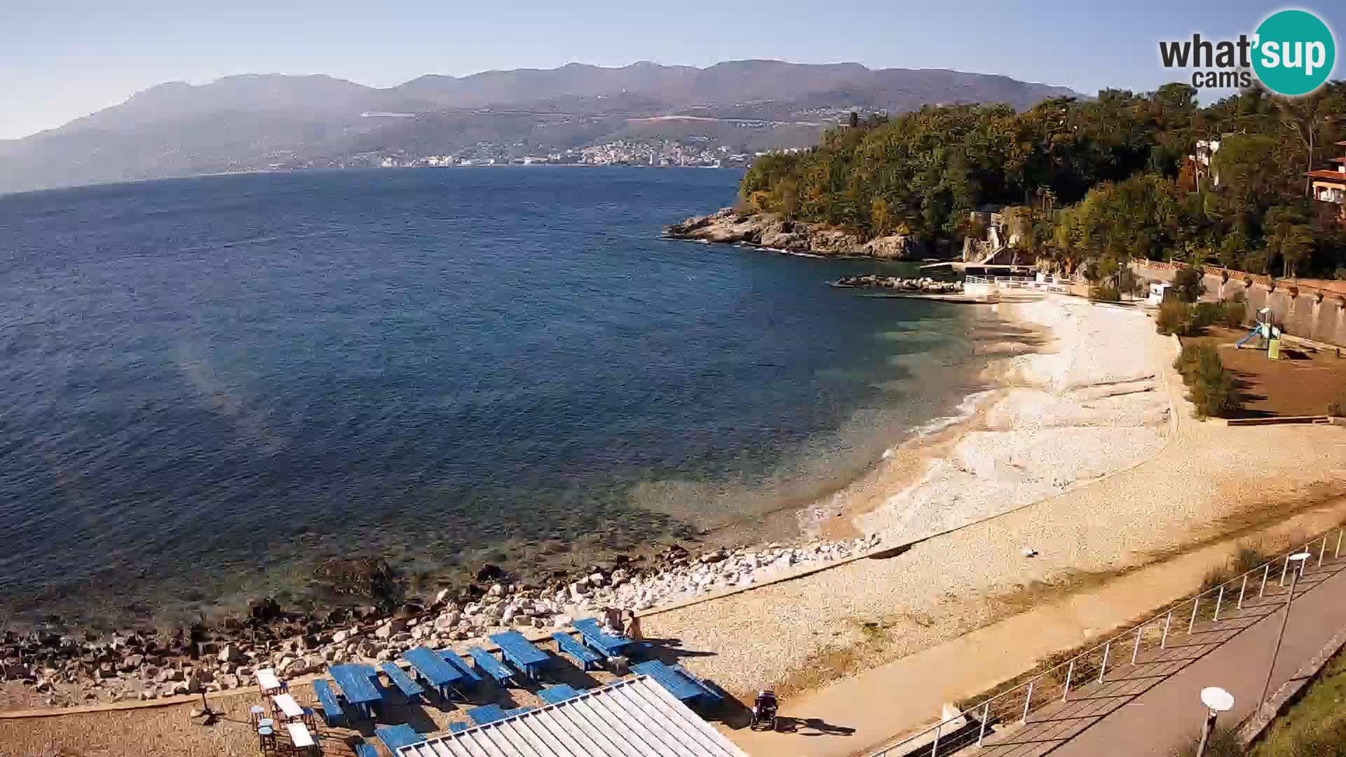Rijeka web kamera plaža pri Bazenih Kantrida