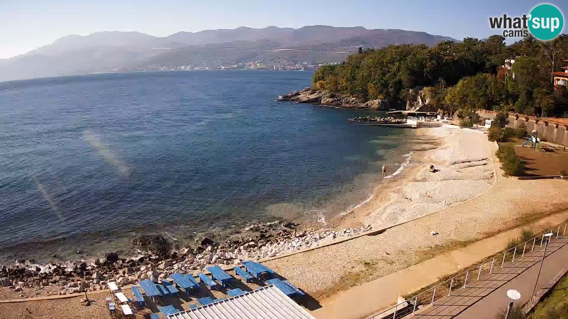 Rijeka web kamera plaža pri Bazenih Kantrida