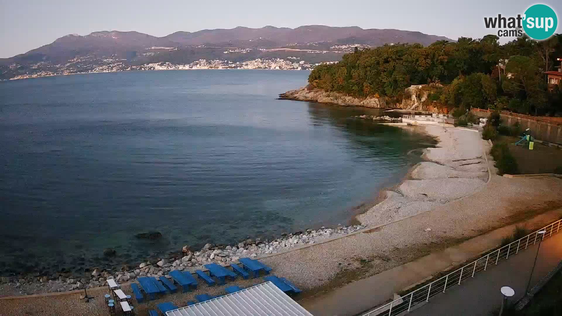 Reka Spletna kamera  plaža pri Bazenih Kantrida
