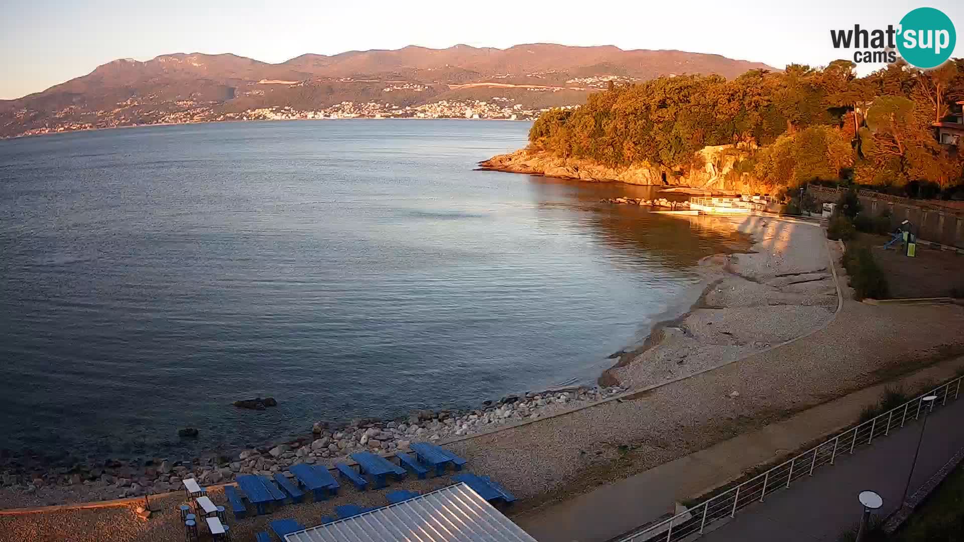 Reka Spletna kamera  plaža pri Bazenih Kantrida