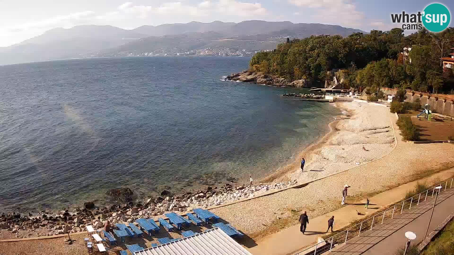 Rijeka web kamera plaža pri Bazenih Kantrida