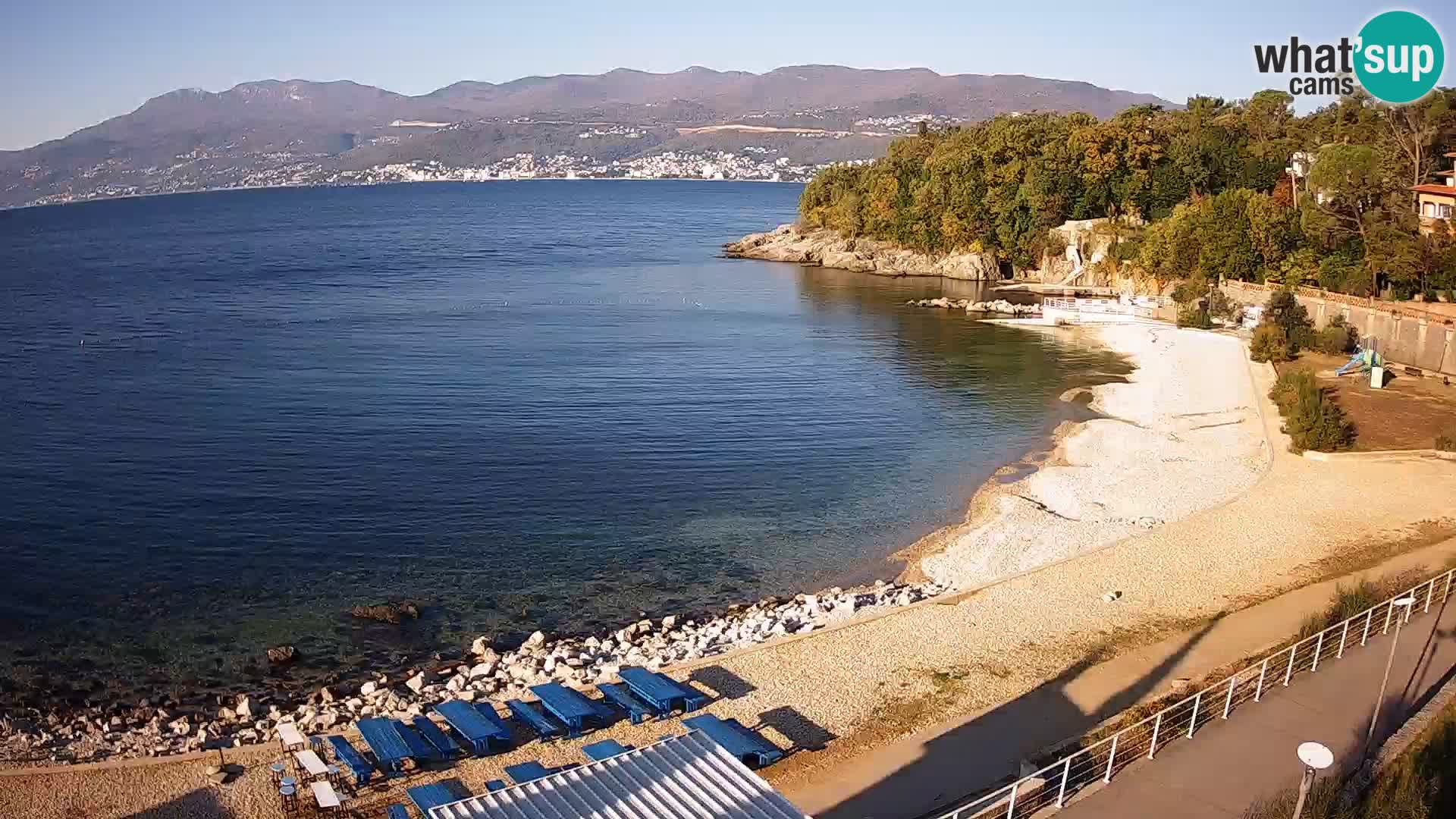 Reka Spletna kamera  plaža pri Bazenih Kantrida