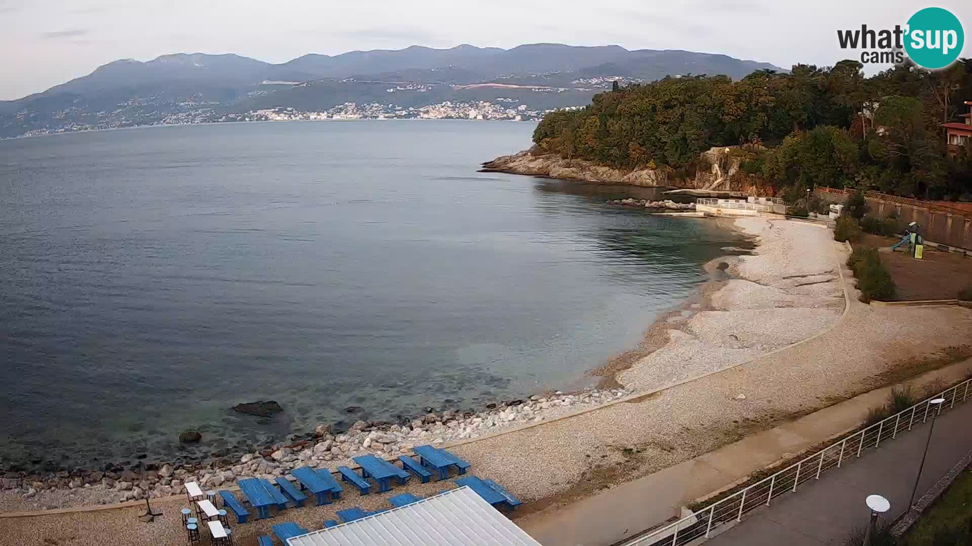 Reka Spletna kamera  plaža pri Bazenih Kantrida