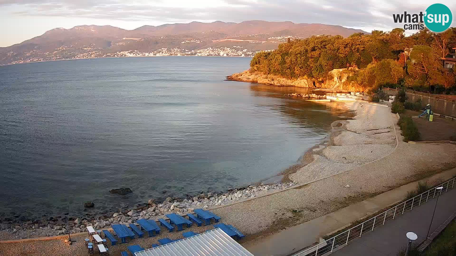 Reka Spletna kamera  plaža pri Bazenih Kantrida