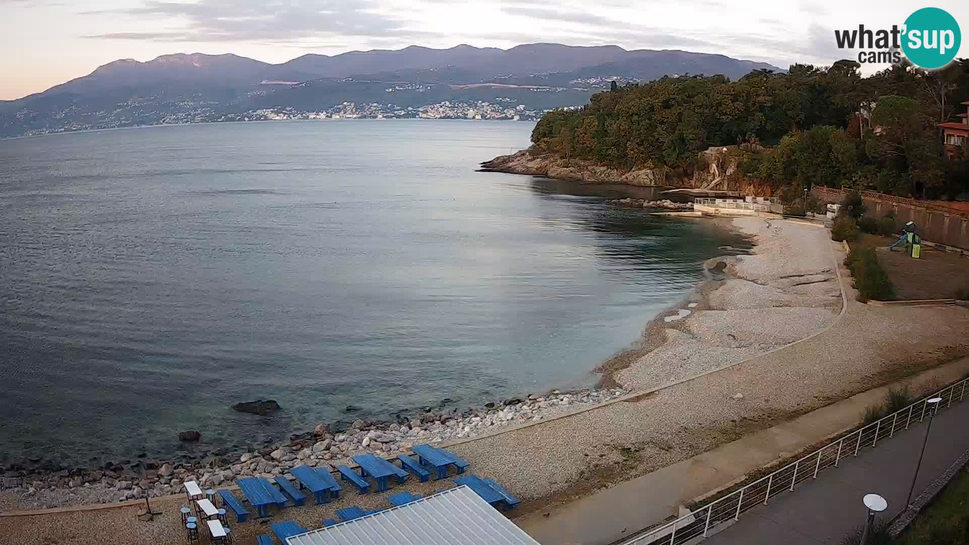 Rijeka web kamera plaža pri Bazenih Kantrida