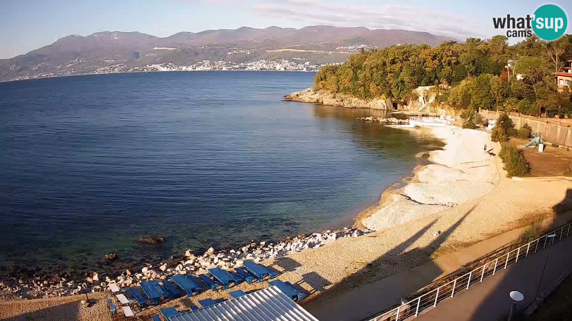Rijeka web kamera plaža pri Bazenih Kantrida