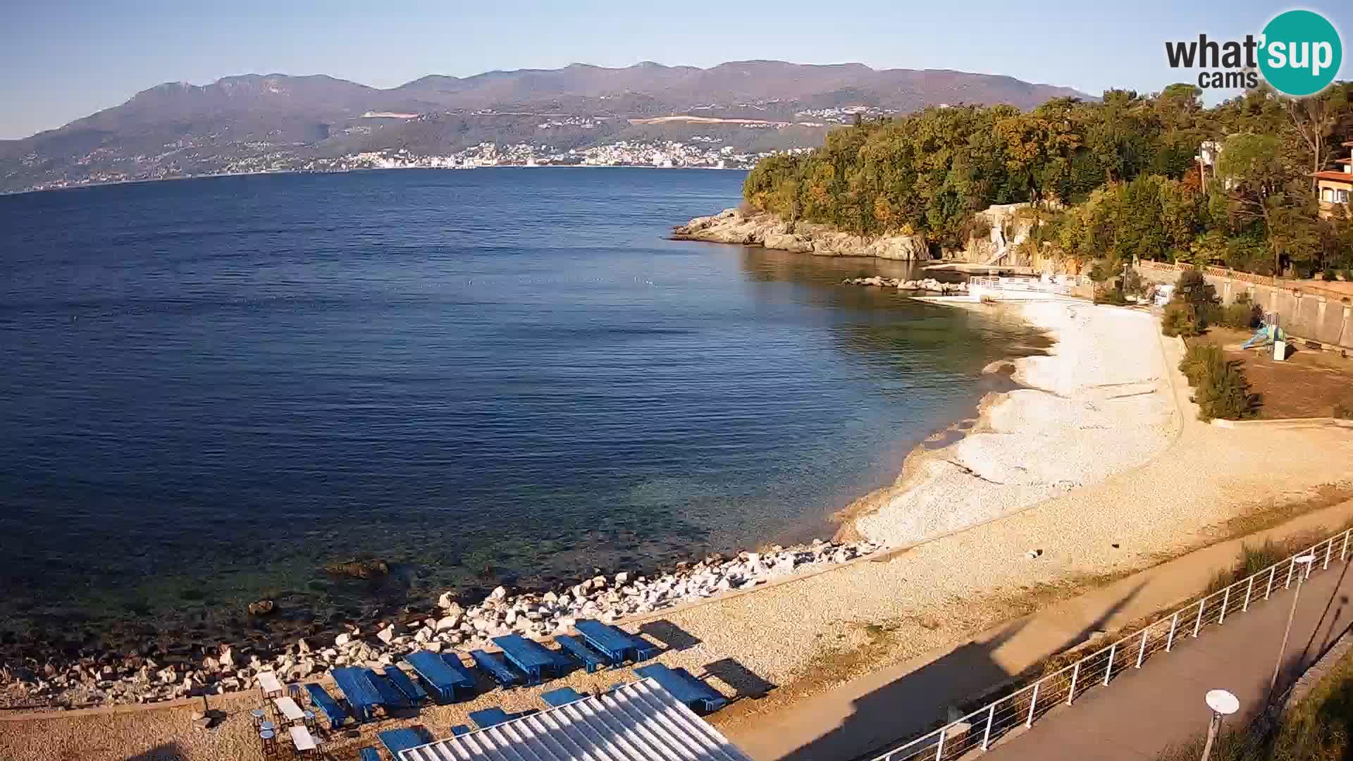 Rijeka web kamera plaža pri Bazenih Kantrida