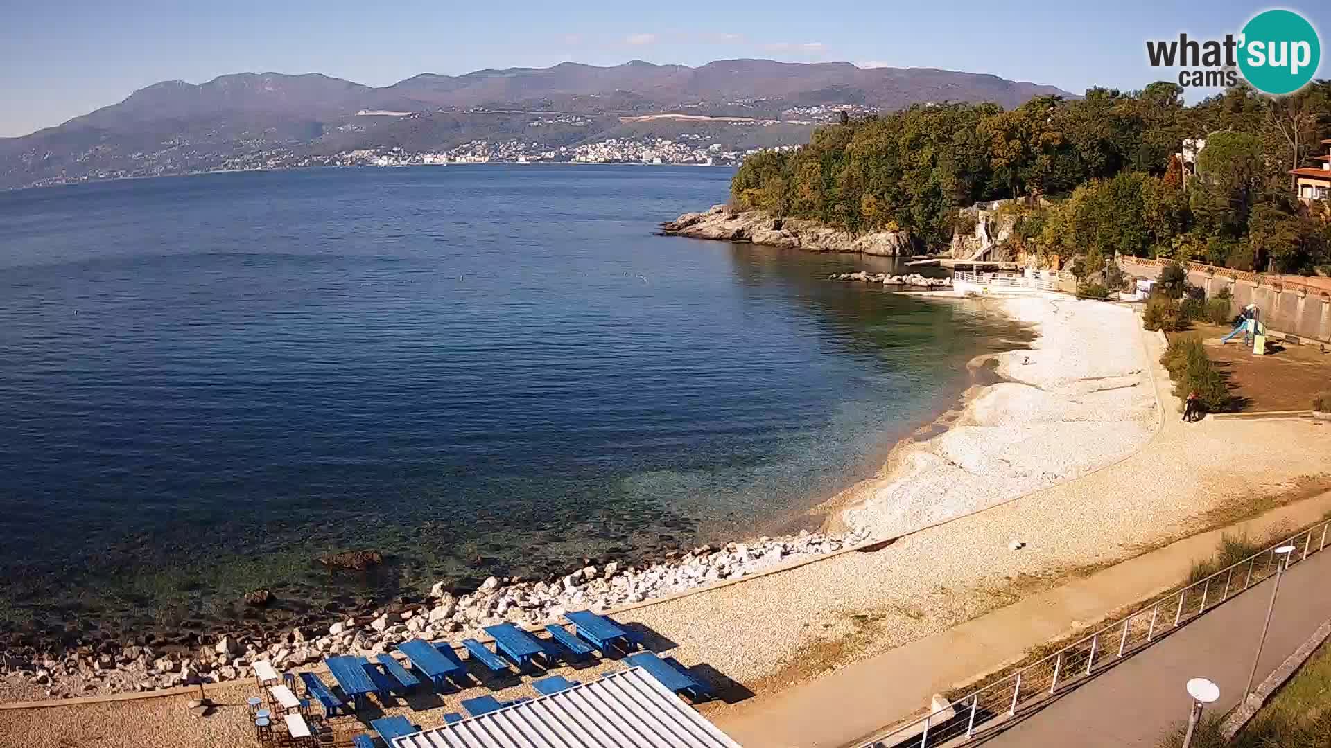 Rijeka web kamera plaža pri Bazenih Kantrida