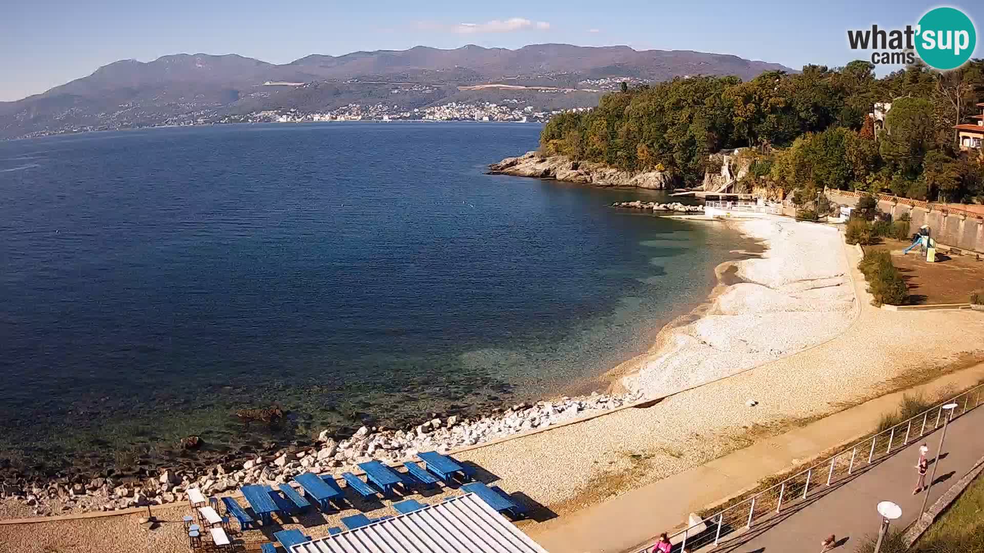 Rijeka web kamera plaža pri Bazenih Kantrida