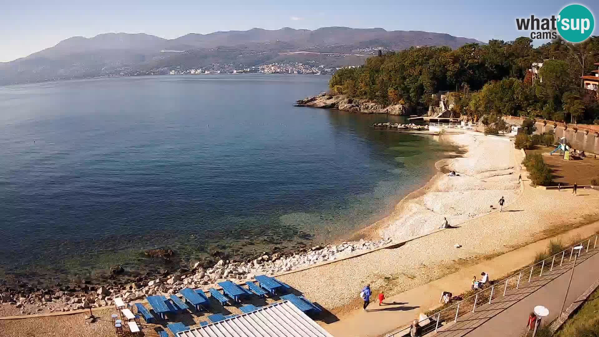 Rijeka web kamera plaža pri Bazenih Kantrida