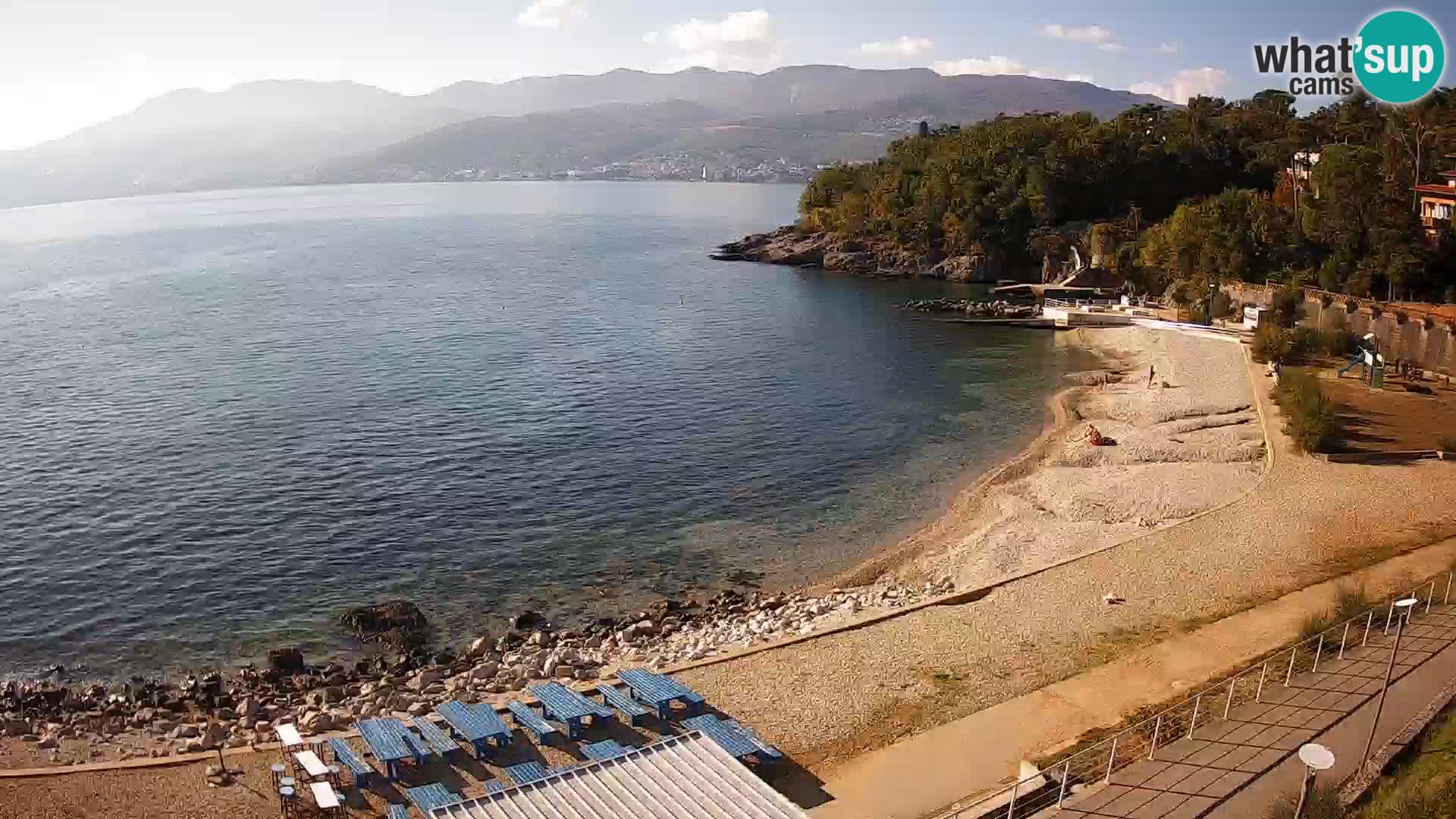 Rijeka web kamera plaža pri Bazenih Kantrida