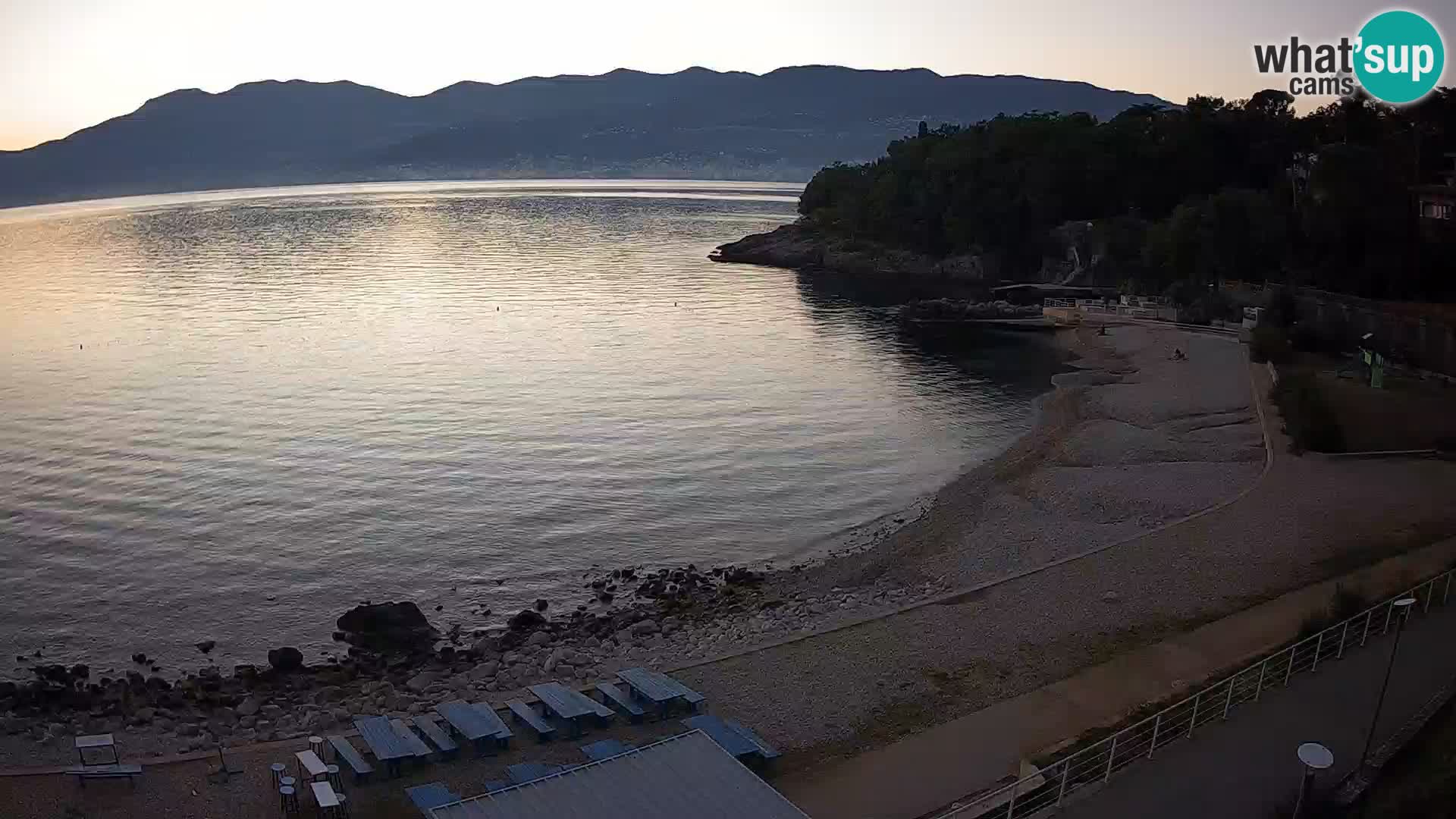 Rijeka web kamera plaža pri Bazenih Kantrida