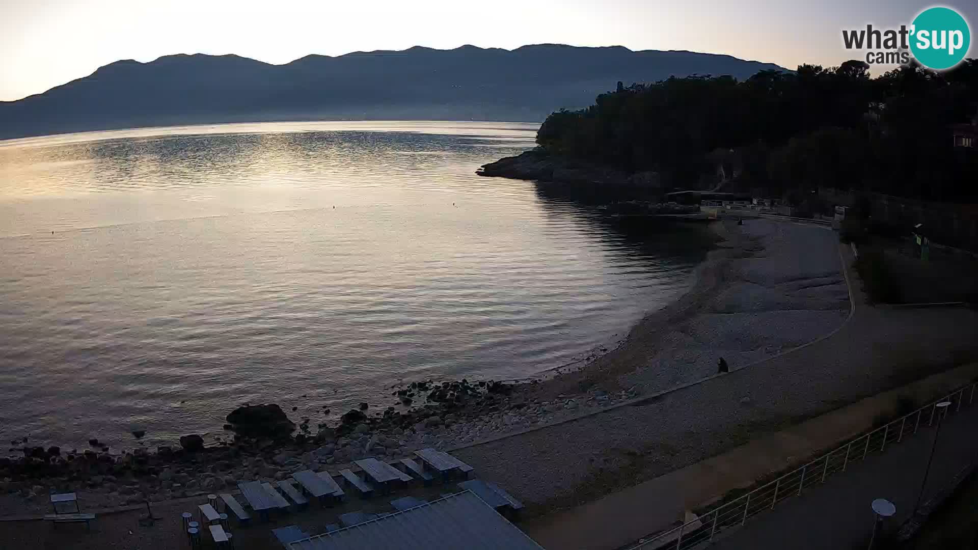 Reka Spletna kamera  plaža pri Bazenih Kantrida