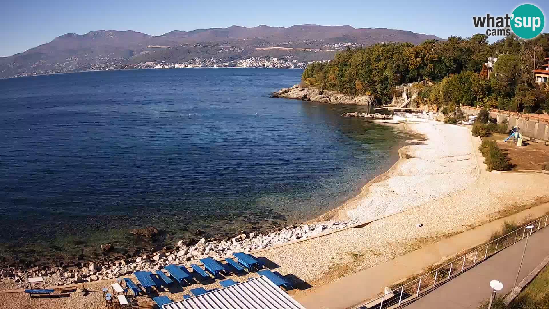 Rijeka web kamera plaža pri Bazenih Kantrida