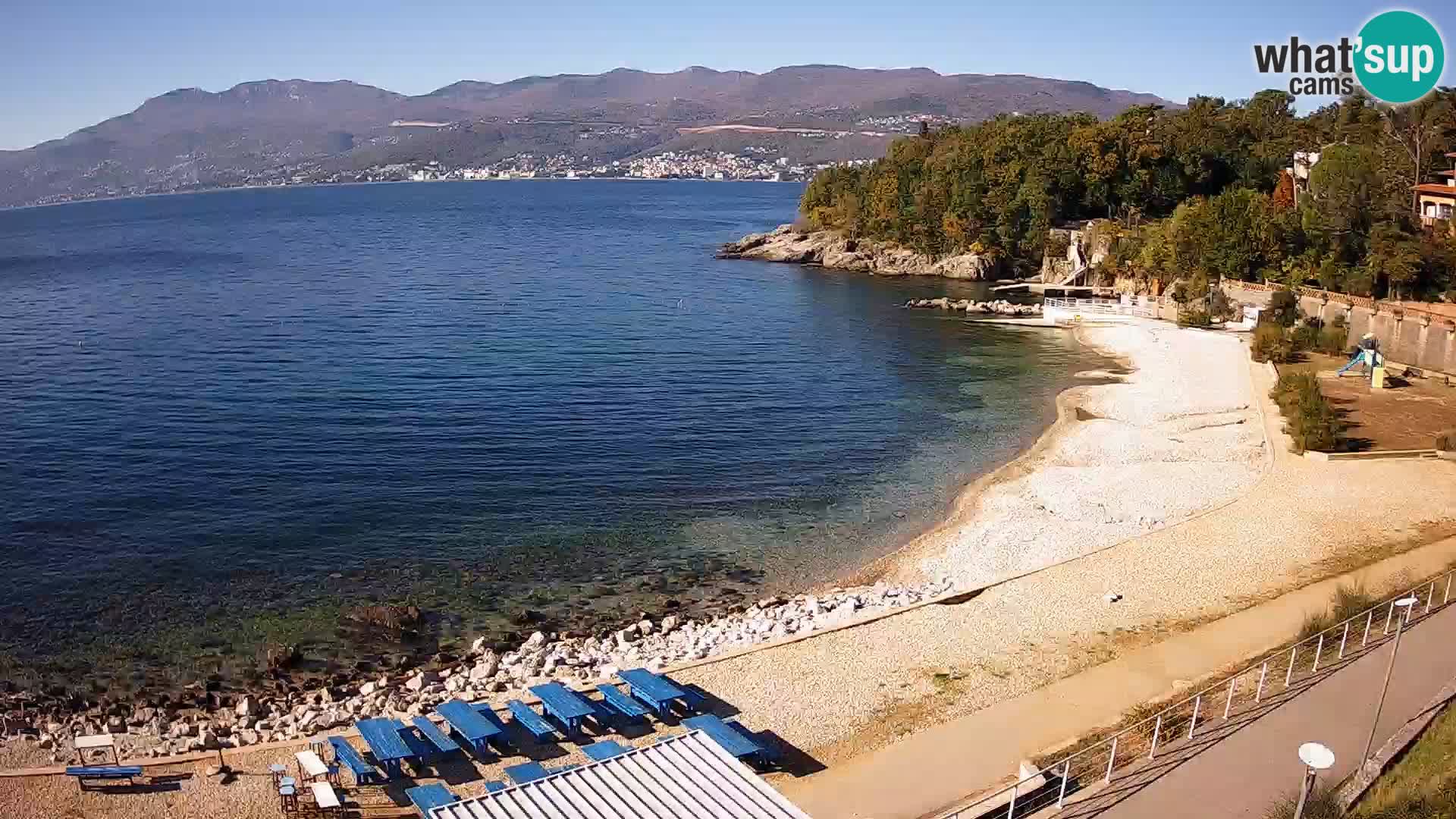 Rijeka web kamera plaža pri Bazenih Kantrida