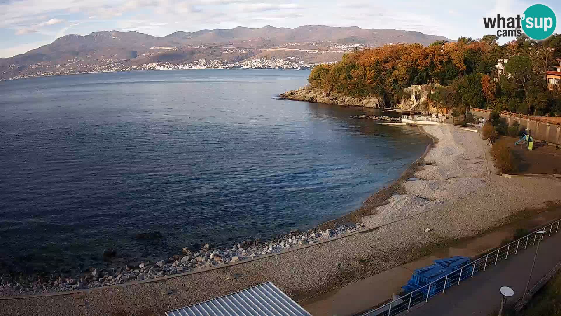 Rijeka web kamera plaža pri Bazenih Kantrida