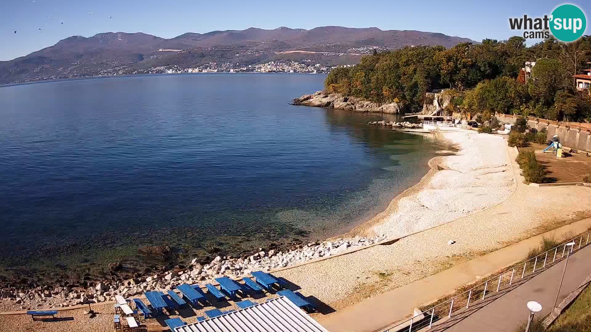 Reka Spletna kamera  plaža pri Bazenih Kantrida