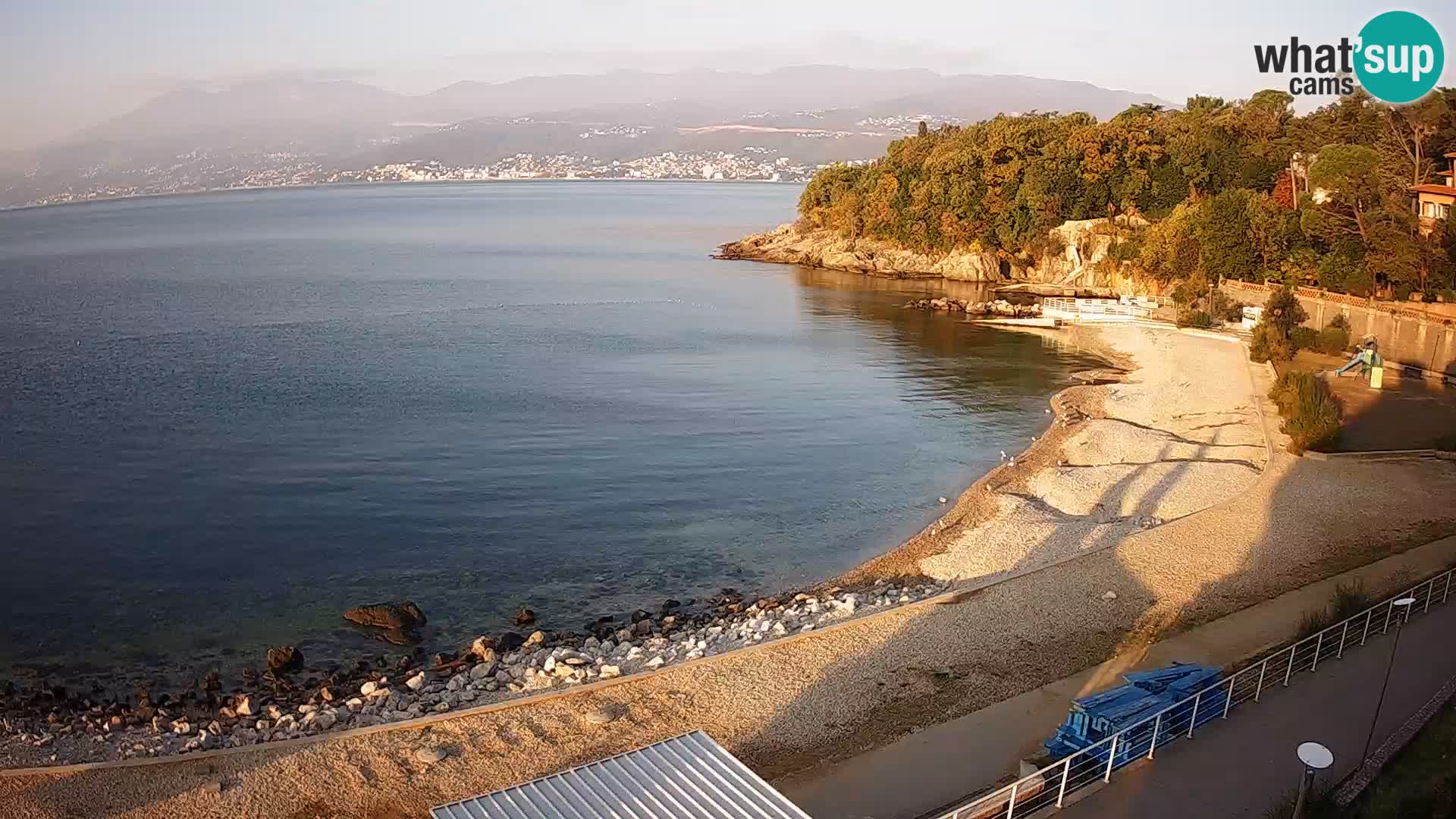 Reka Spletna kamera  plaža pri Bazenih Kantrida