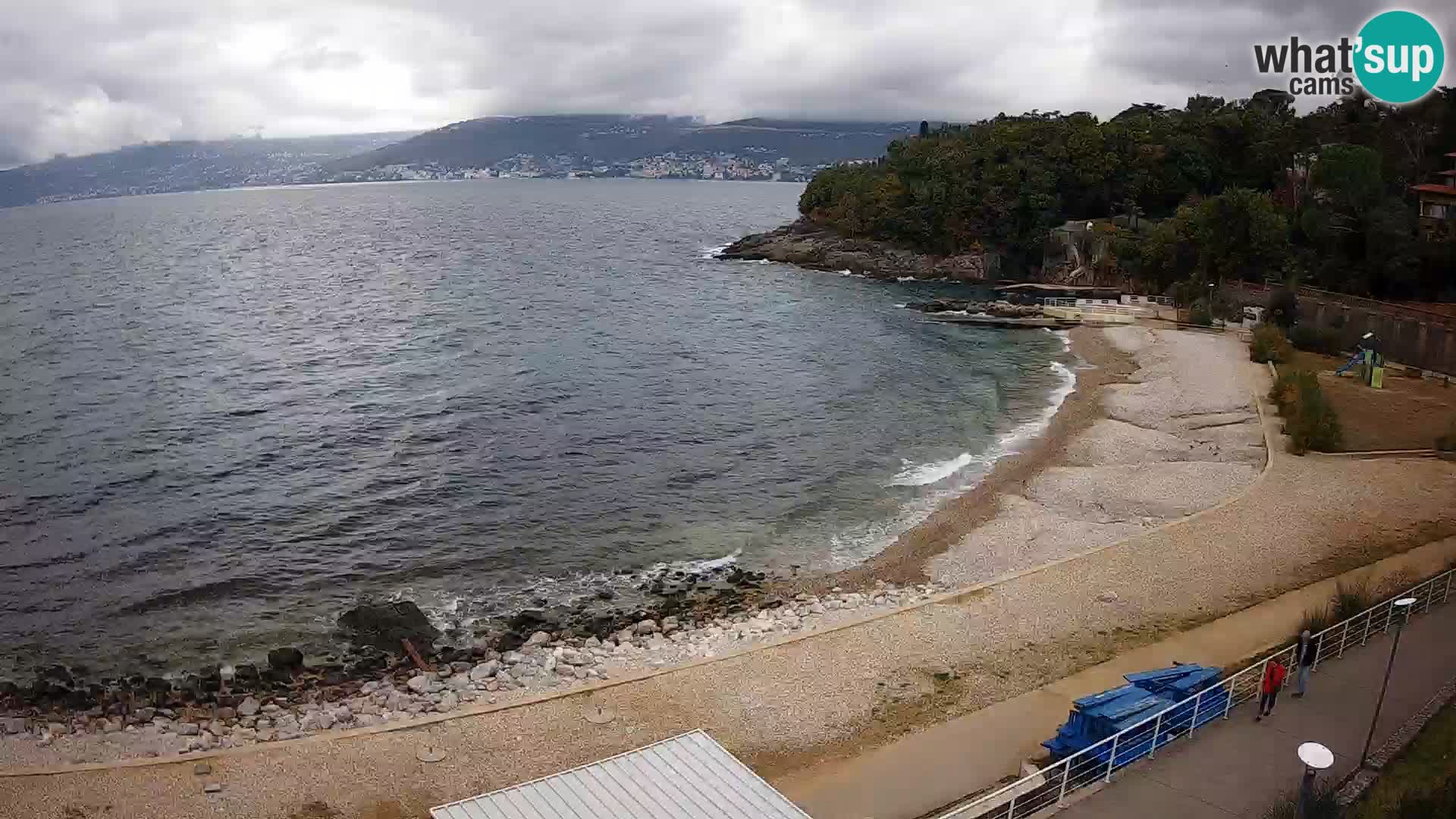 Rijeka web kamera plaža pri Bazenih Kantrida
