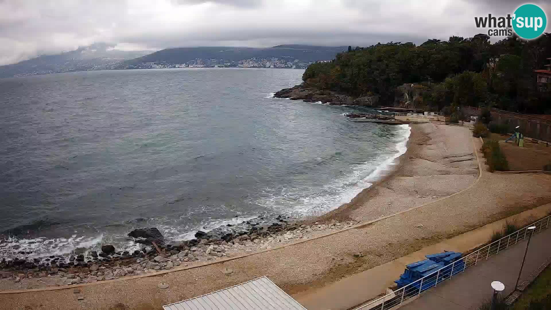 Rijeka web kamera plaža pri Bazenih Kantrida