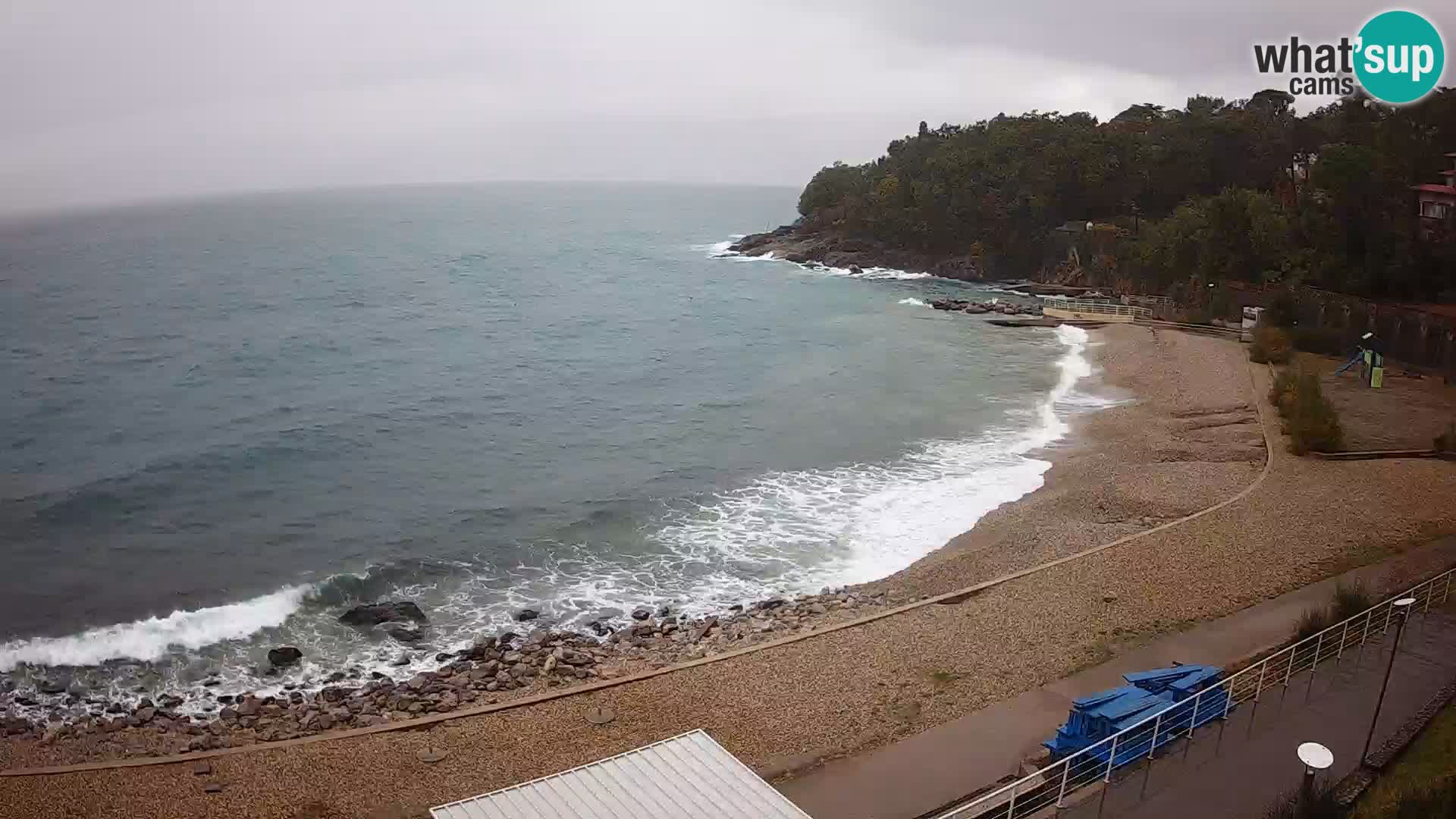 Rijeka web kamera plaža pri Bazenih Kantrida