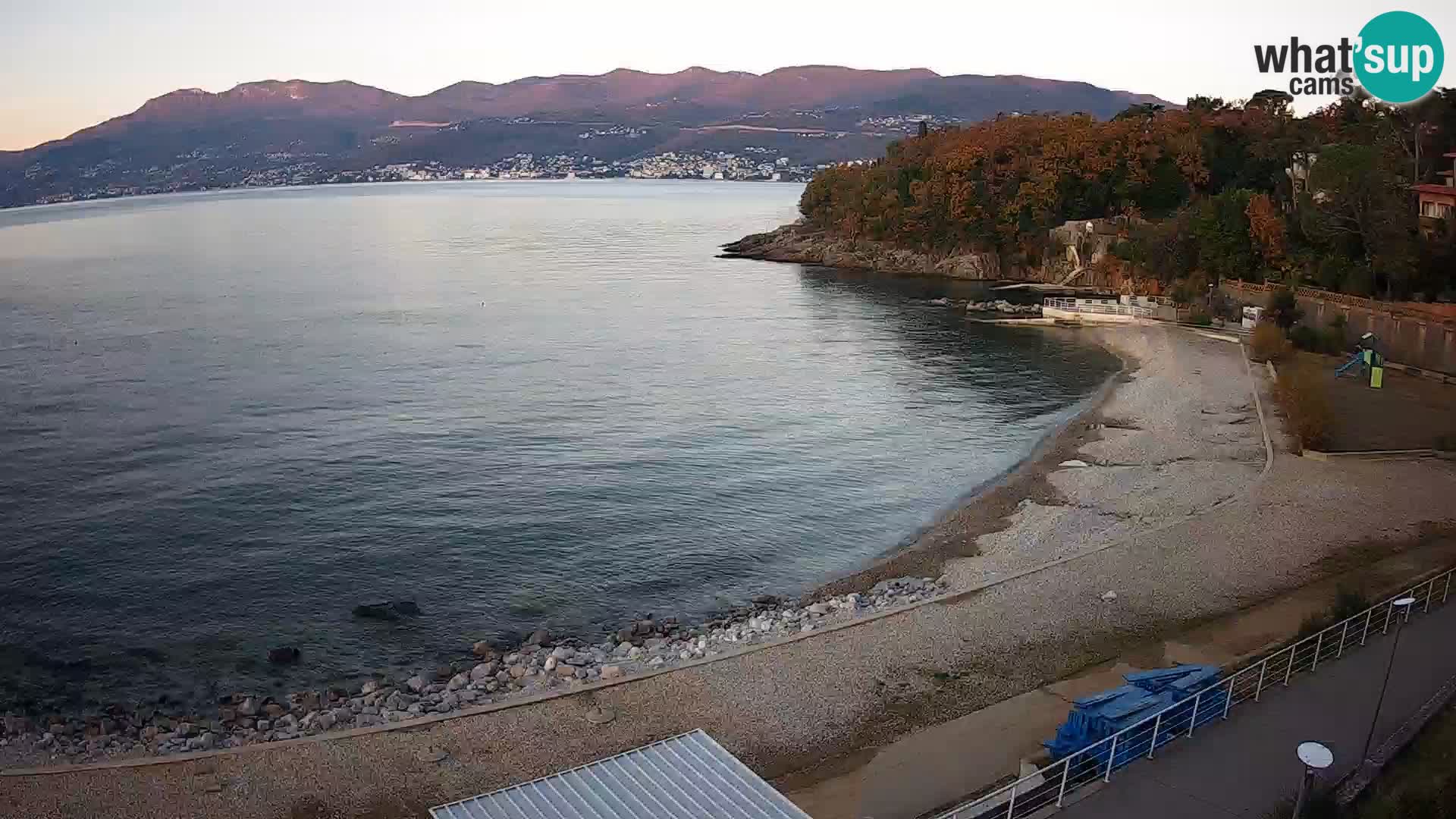 Rijeka web kamera plaža pri Bazenih Kantrida