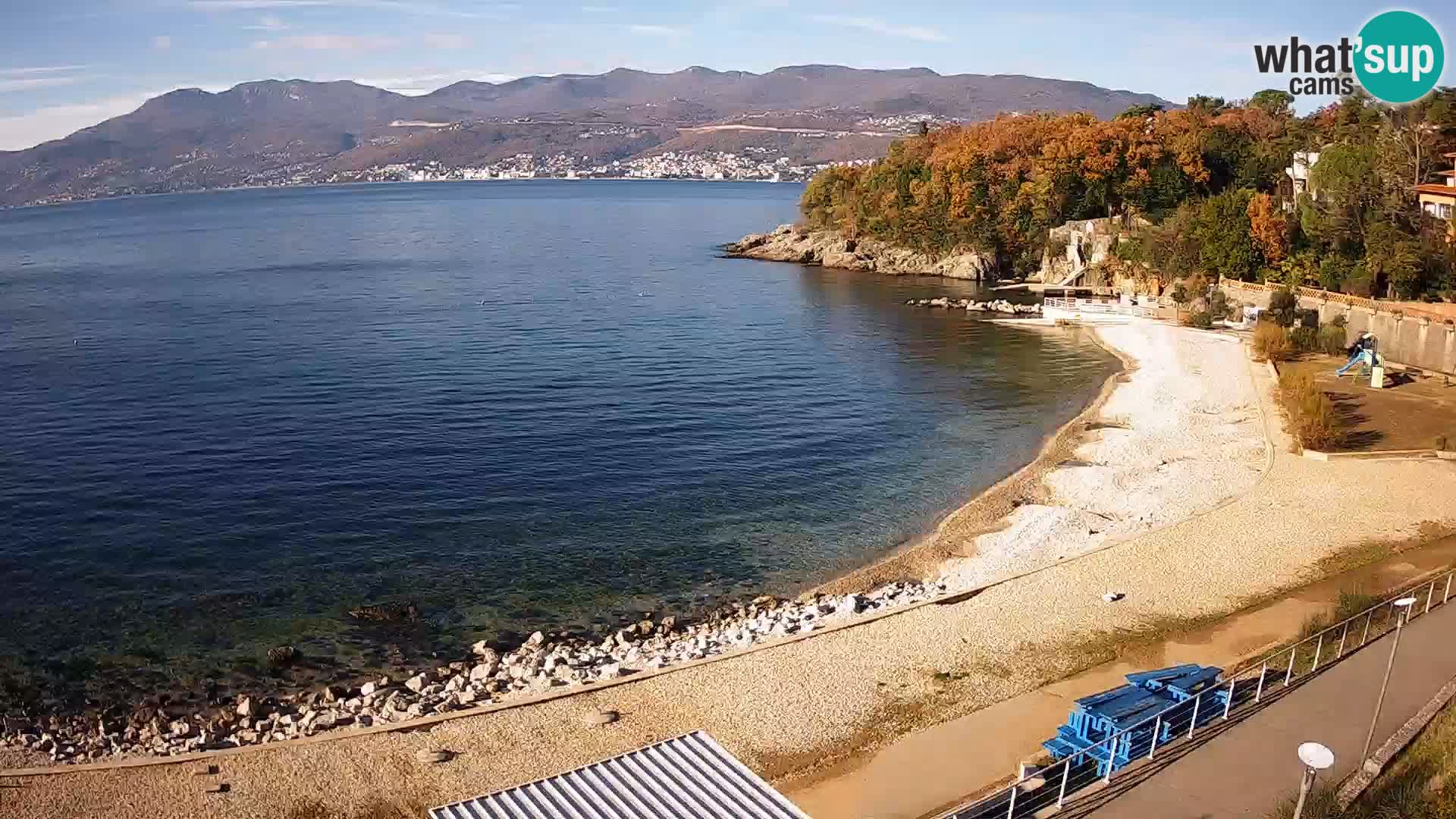 Reka Spletna kamera  plaža pri Bazenih Kantrida