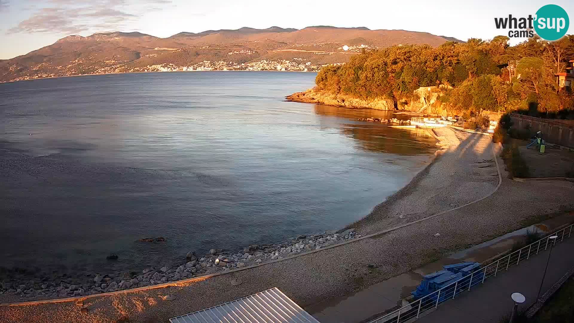 Rijeka web kamera plaža pri Bazenih Kantrida