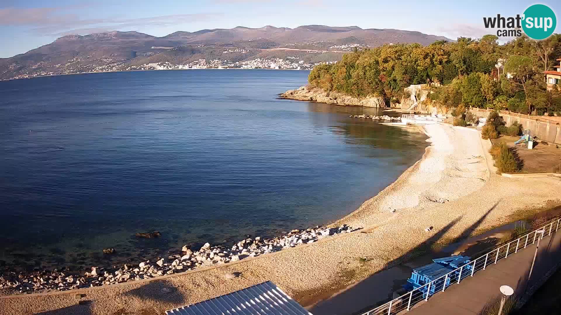 Rijeka web kamera plaža pri Bazenih Kantrida